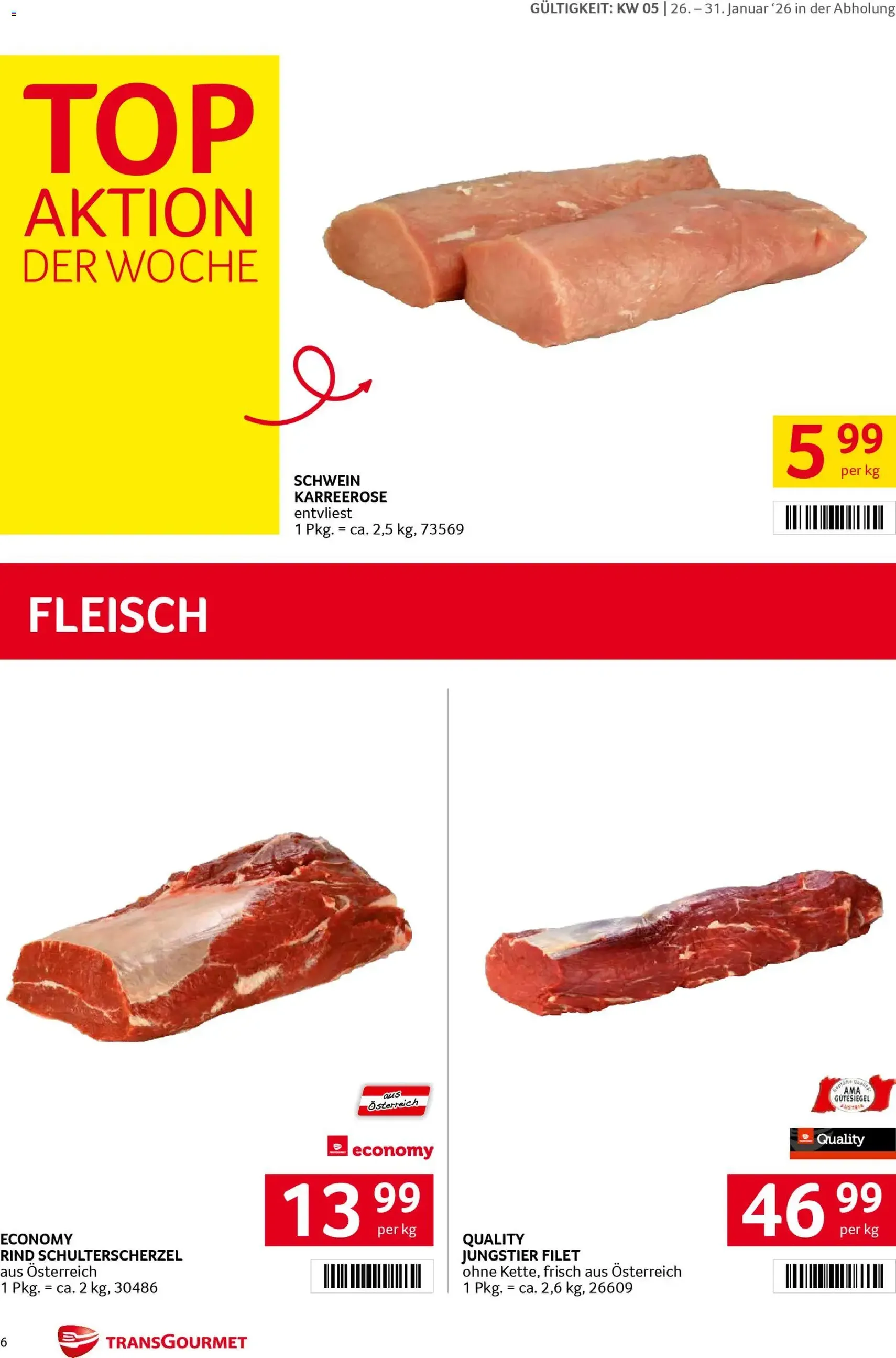 Transgourmet Flugblatt - Gültiger Prospekt ab 26.01.2026, Seite 6 von insgesamt 28
