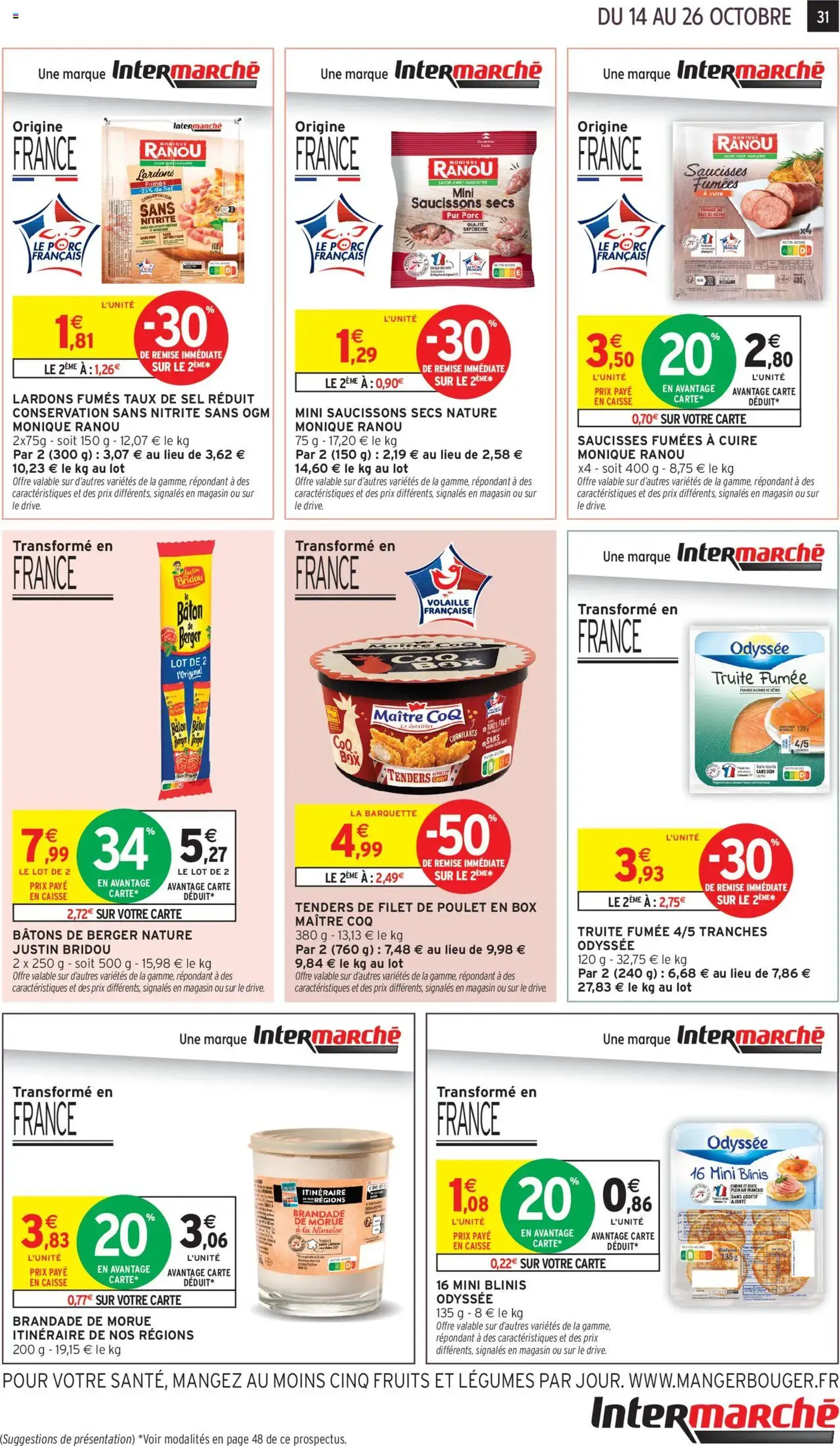 Intermarché catalogue semaine 42 - brochure valable à partir du 14/10/2025, page 31 sur 52
