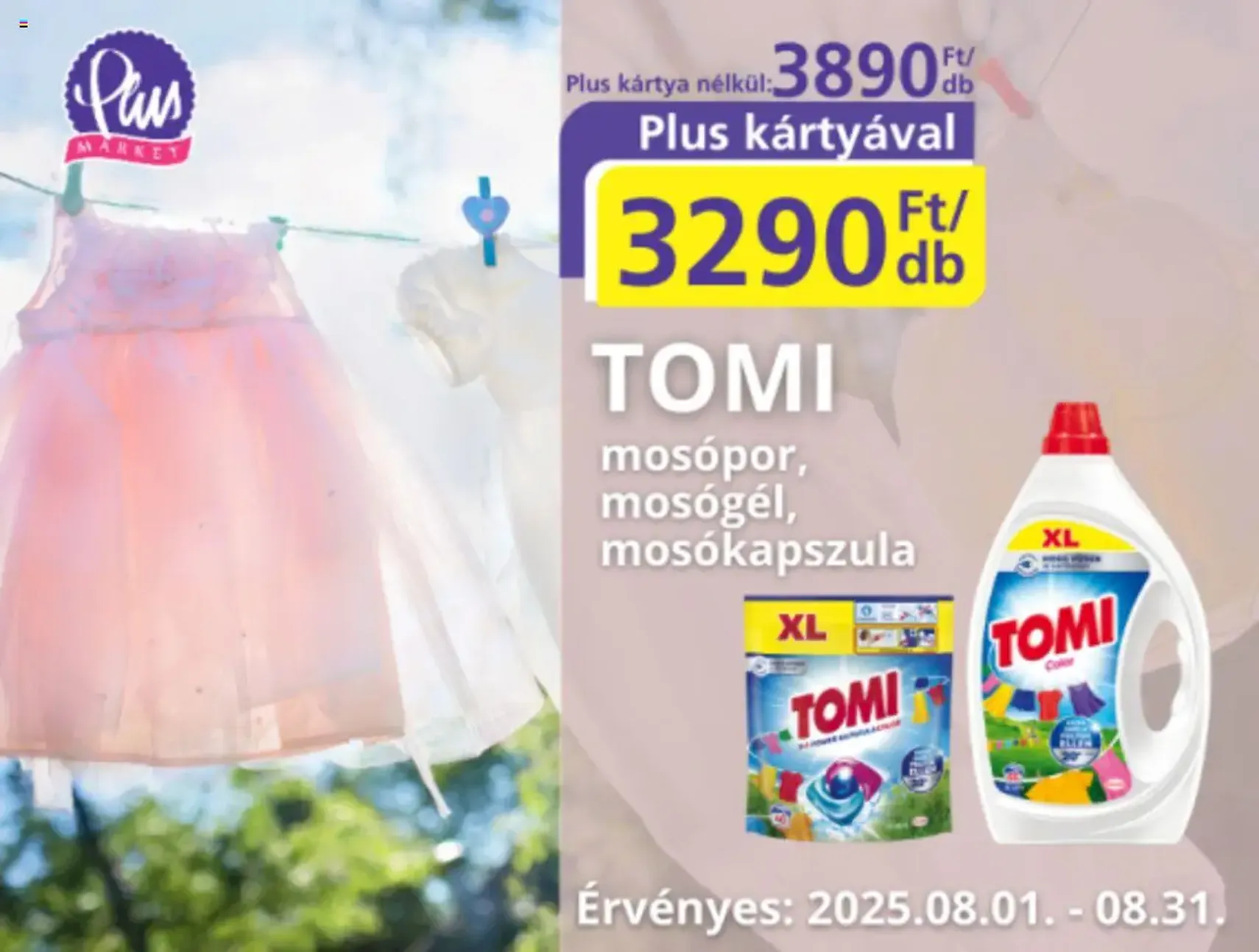 Plus Market Aktuális ajánlatok - 2025.08.01. érvényes szórólap 1 oldal 2 oldalból