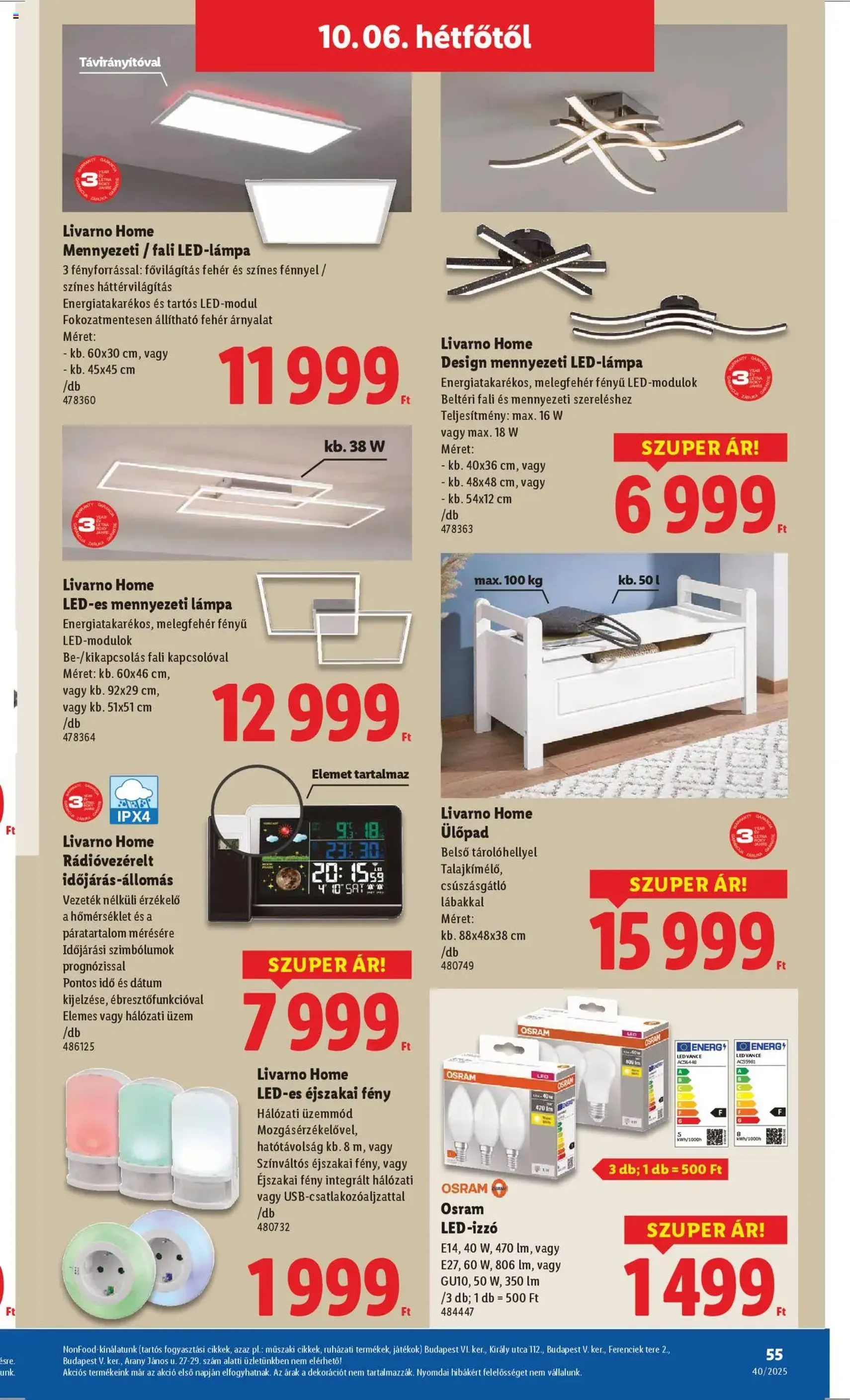 Lidl Akciós újság - 2025.10.02. érvényes szórólap 55 oldal 76 oldalból Lidl Akciós újság - 2025.10.02. érvényes szórólap 55 oldal 76 oldalból