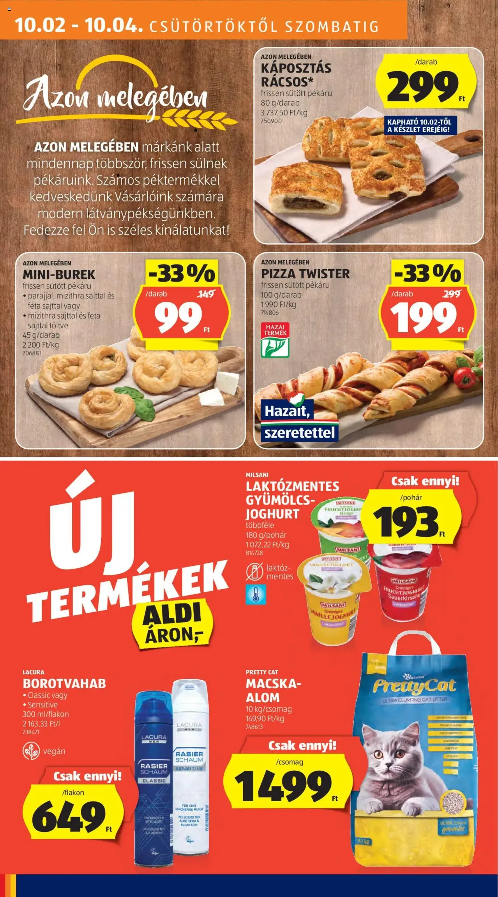 Aldi Akciós újság - 2025.10.02. érvényes szórólap 10 oldal 40 oldalból Aldi Akciós újság - 2025.10.02. érvényes szórólap 10 oldal 40 oldalból