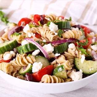 Recipe preview Quick and easy pesto pasta salad recipe
