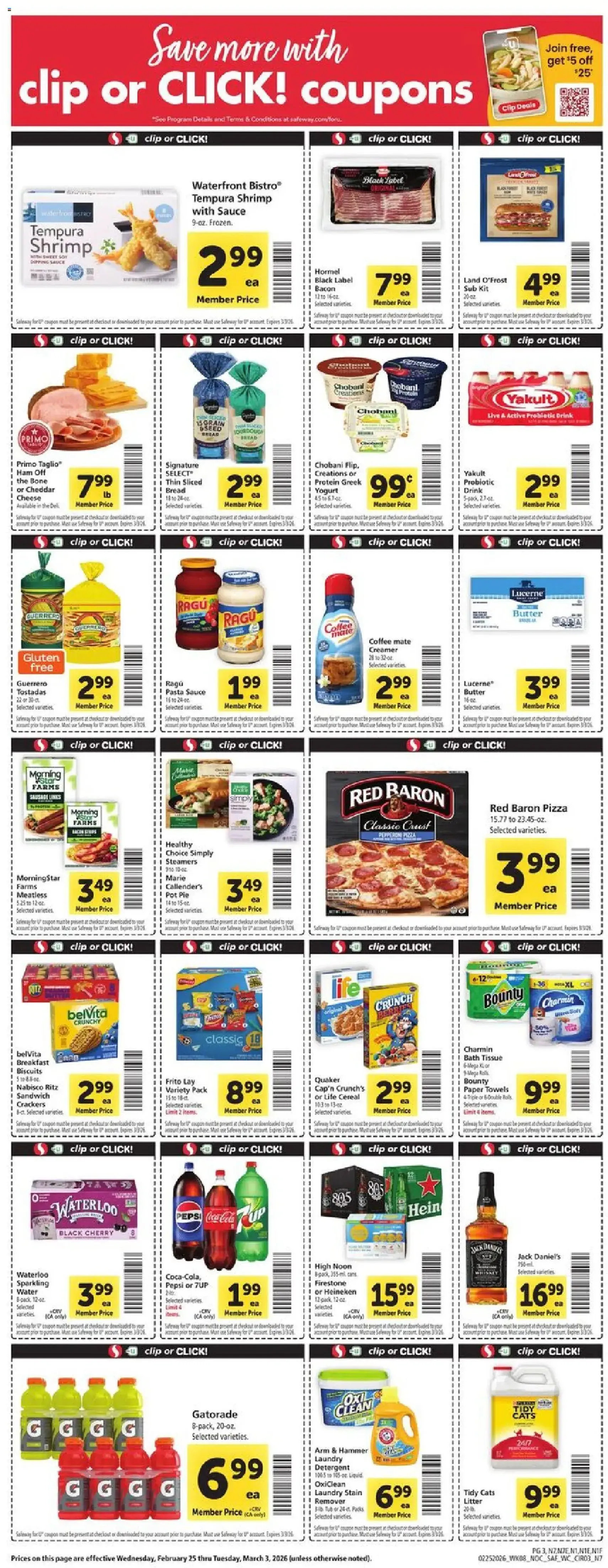 Safeway Weekly Ad - valid flyer from 02/25/2026, page 3 of 8