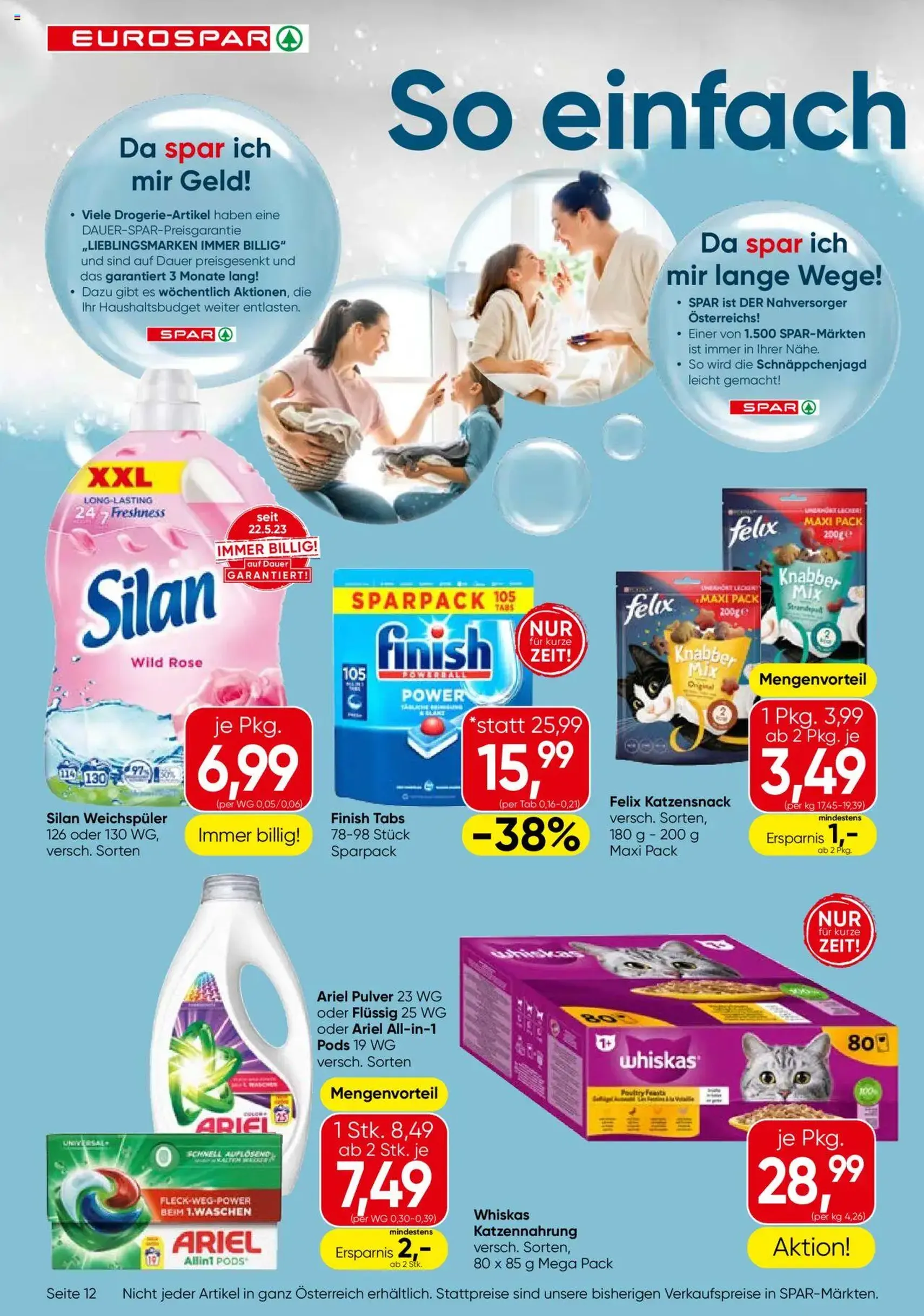Eurospar Flugblatt - Gültiger Prospekt ab 17.07.2025, Seite 12 von insgesamt 16 Eurospar Flugblatt - Gültiger Prospekt ab 17.07.2025, Seite 12 von insgesamt 16