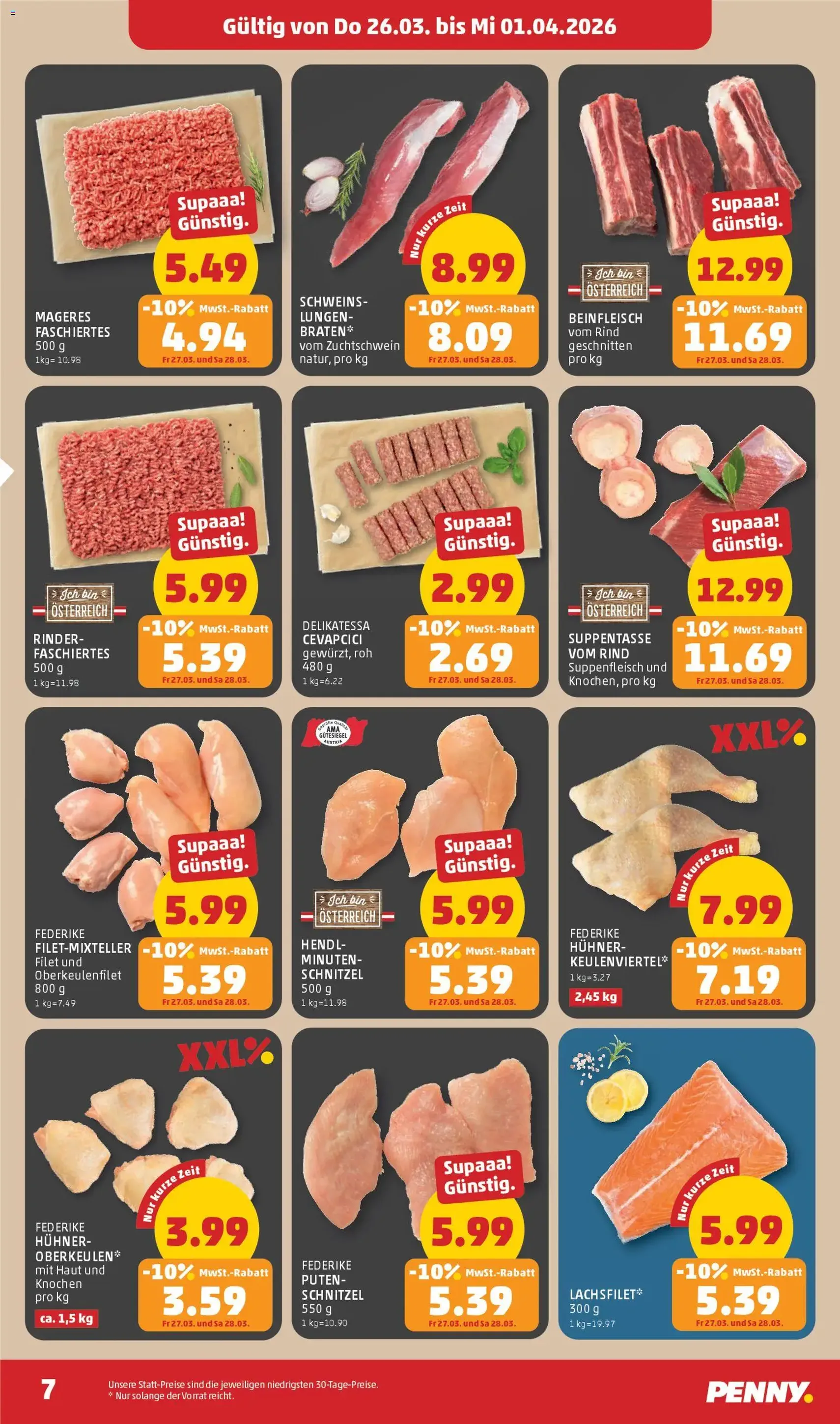 Penny Markt - Flugblatt - Gültiger Prospekt ab 26.03.2026, Seite 7 von insgesamt 32