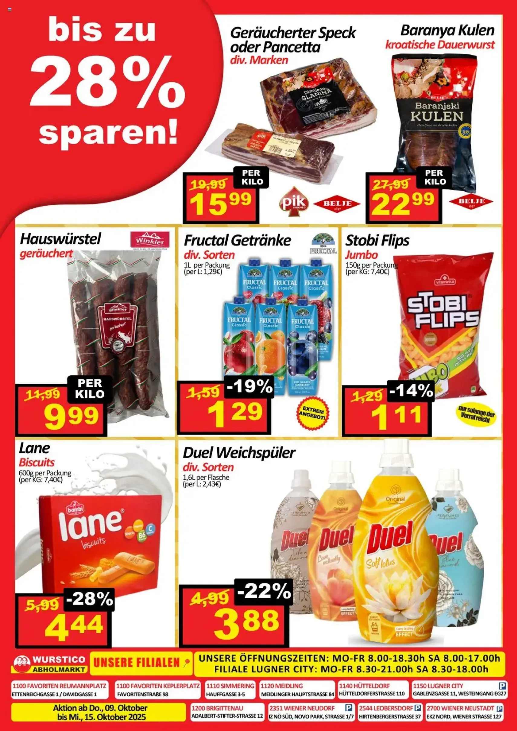 Wurstico Abholmarkt Flugblatt - Gültiger Prospekt ab 09.10.2025, Seite 3 von insgesamt 6