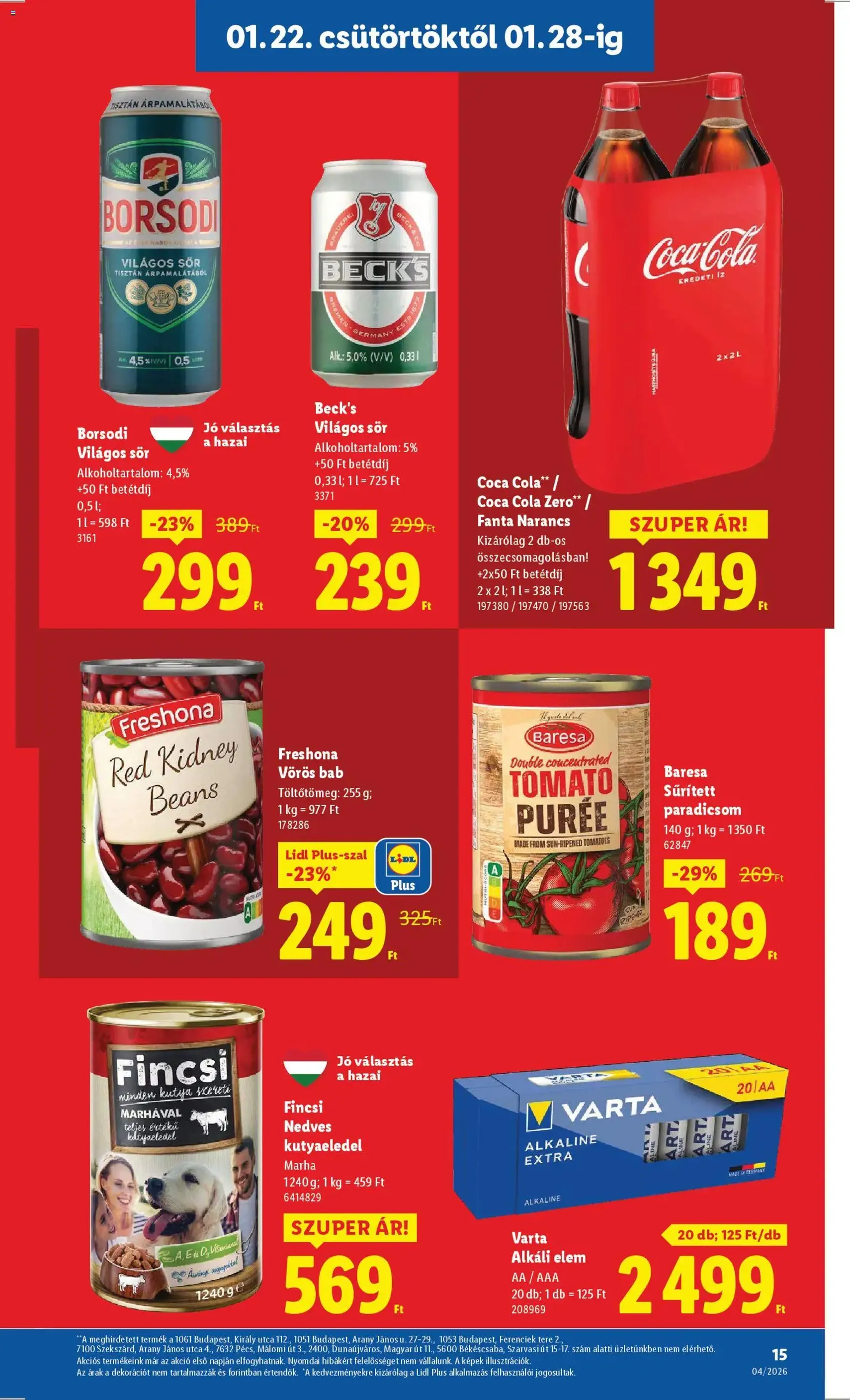 Lidl Akciós újság - 2026.01.22. érvényes szórólap 15 oldal 58 oldalból