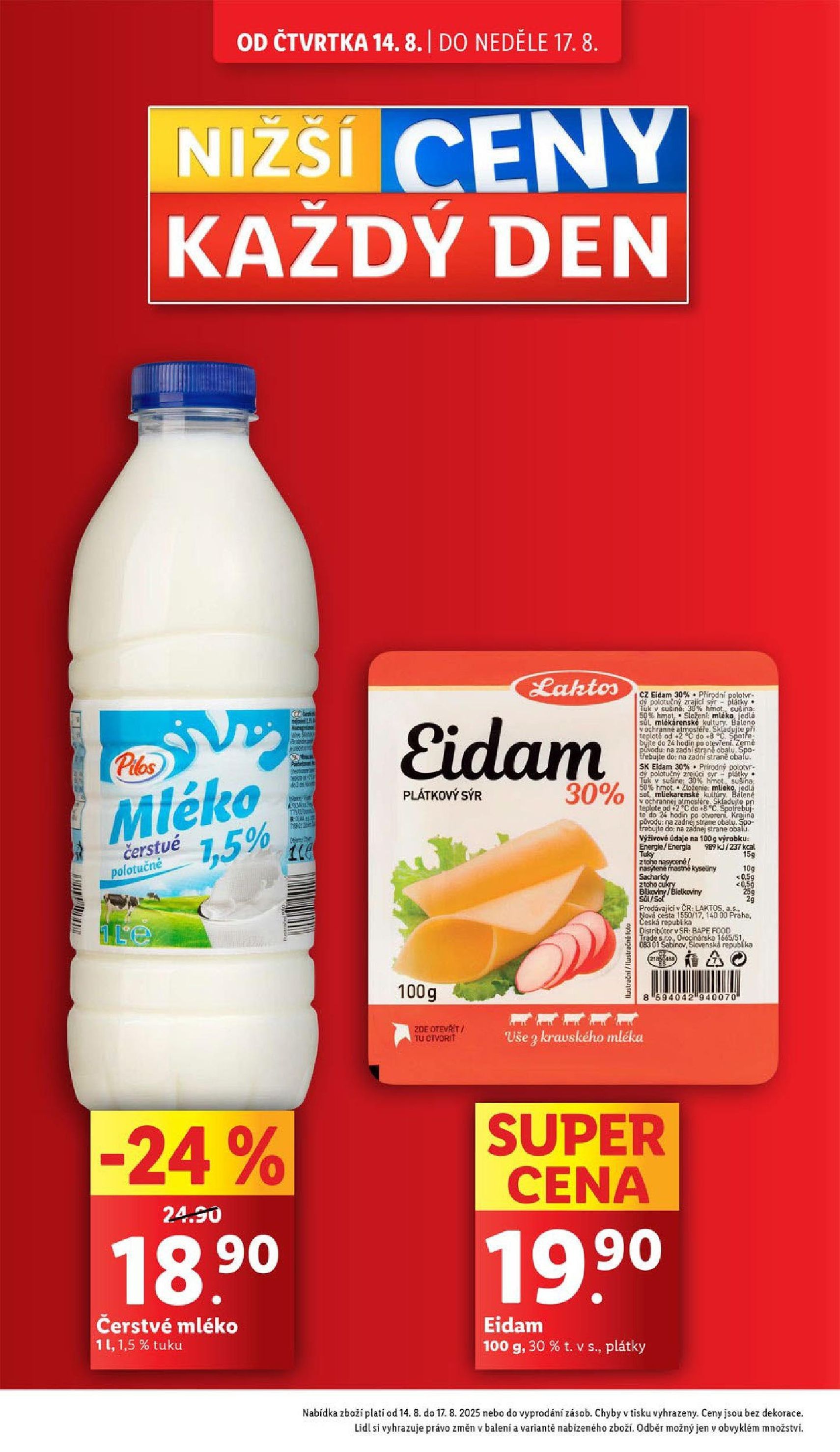 Lidl leták - platný leták od 14.08.2025 strana 4 z 43 Lidl leták - platný leták od 14.08.2025 strana 4 z 43