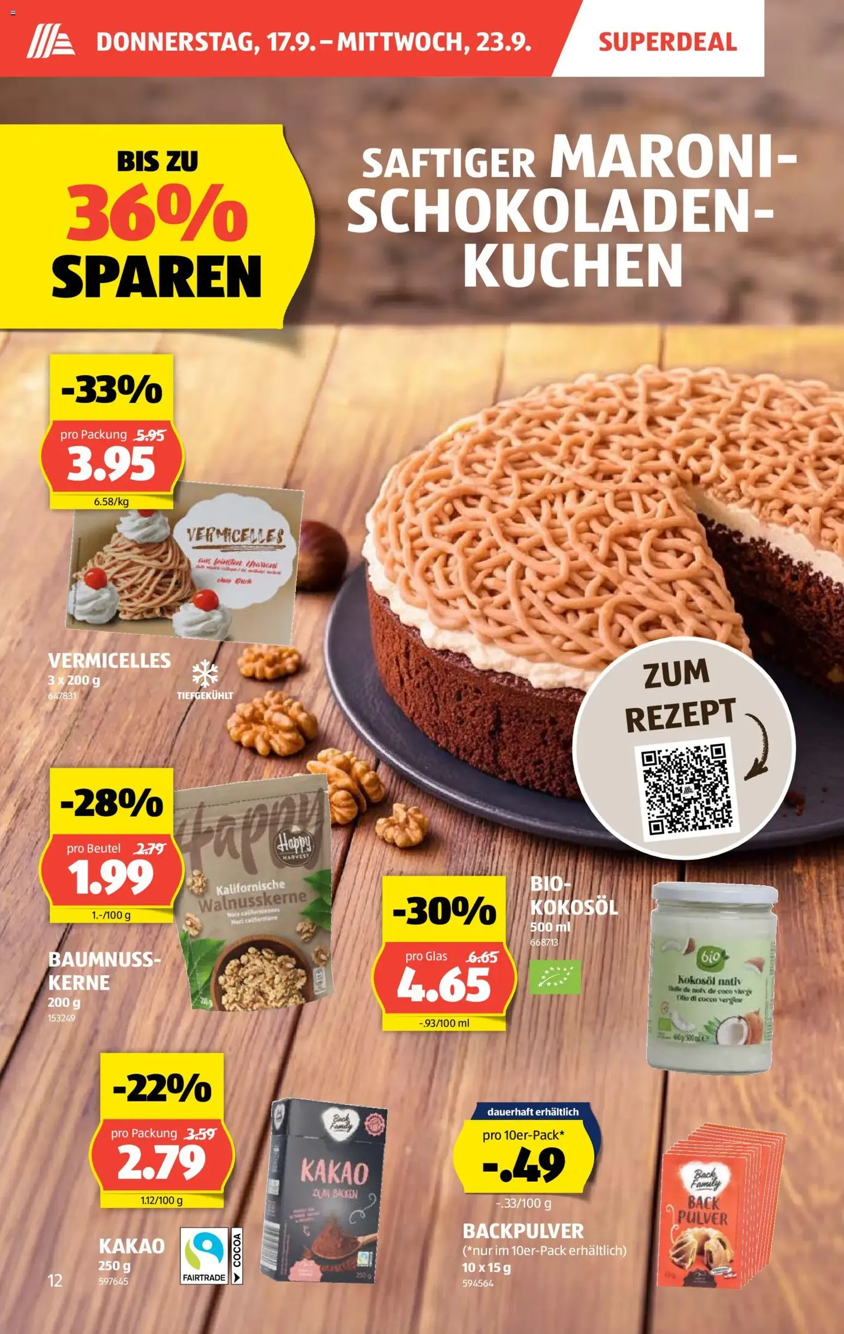 Aldi aktionen - Gültiger Prospekt ab 17.09.2026, Seite 12 von insgesamt 36