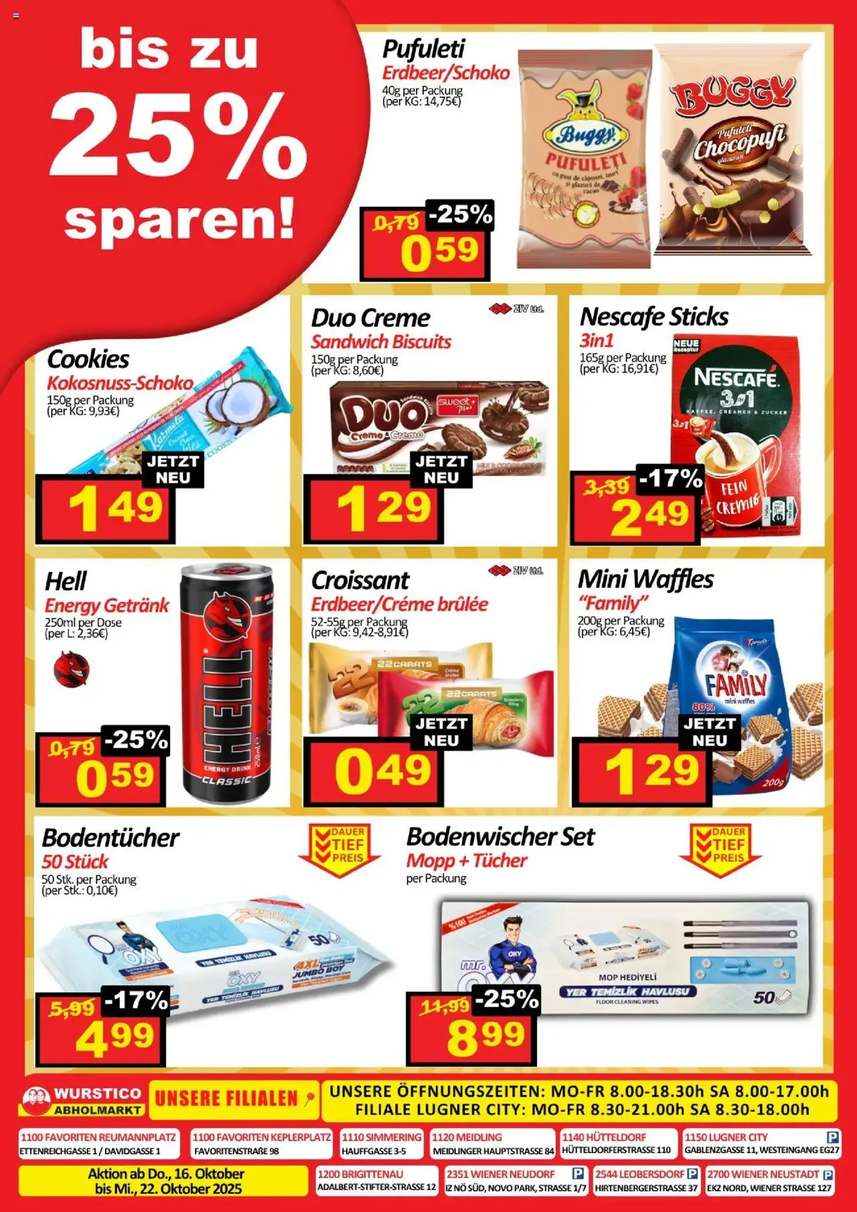 Wurstico Abholmarkt Flugblatt - Gültiger Prospekt ab 16.10.2025, Seite 4 von insgesamt 4
