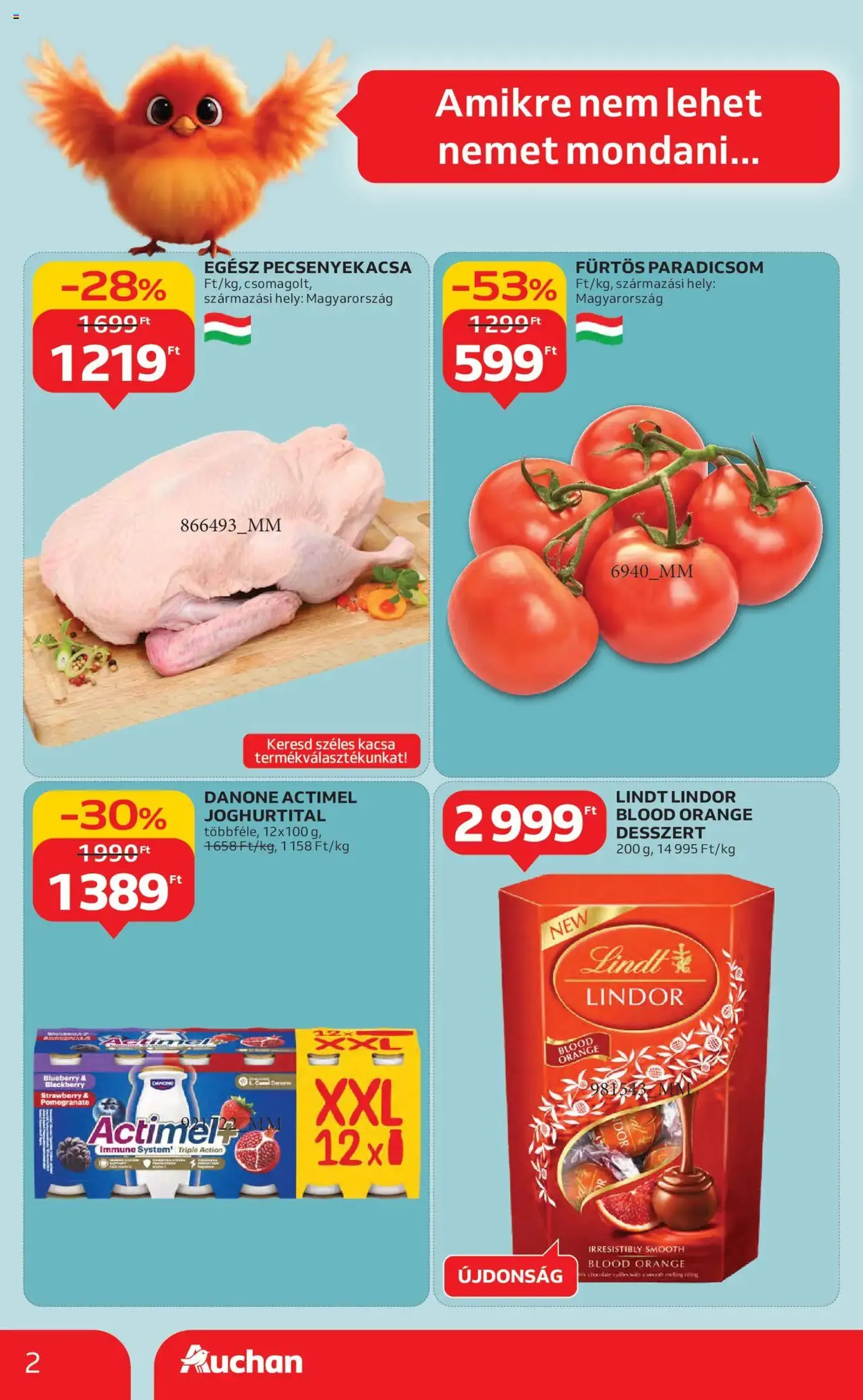 Auchan Akciós újság - 2025.10.16. érvényes szórólap 2 oldal 54 oldalból Auchan Akciós újság - 2025.10.16. érvényes szórólap 2 oldal 54 oldalból