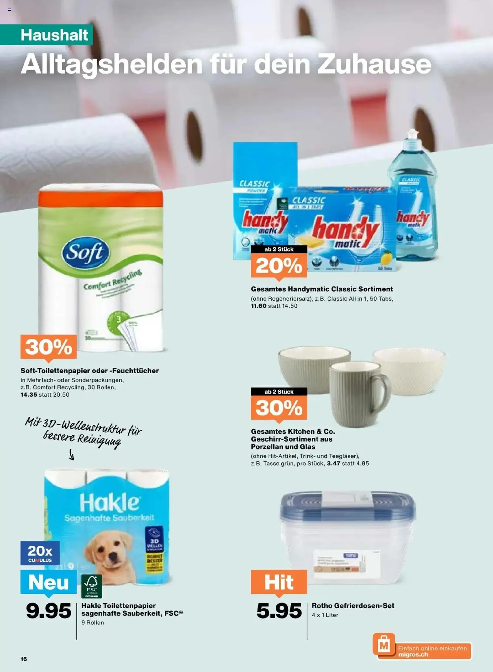 Migros Aktionen - Gültiger Prospekt ab 26.08.2025, Seite 16 von insgesamt 20 Migros Aktionen - Gültiger Prospekt ab 26.08.2025, Seite 16 von insgesamt 20