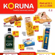 Koruna leták - náhľad letáku platný od 23.01.2026