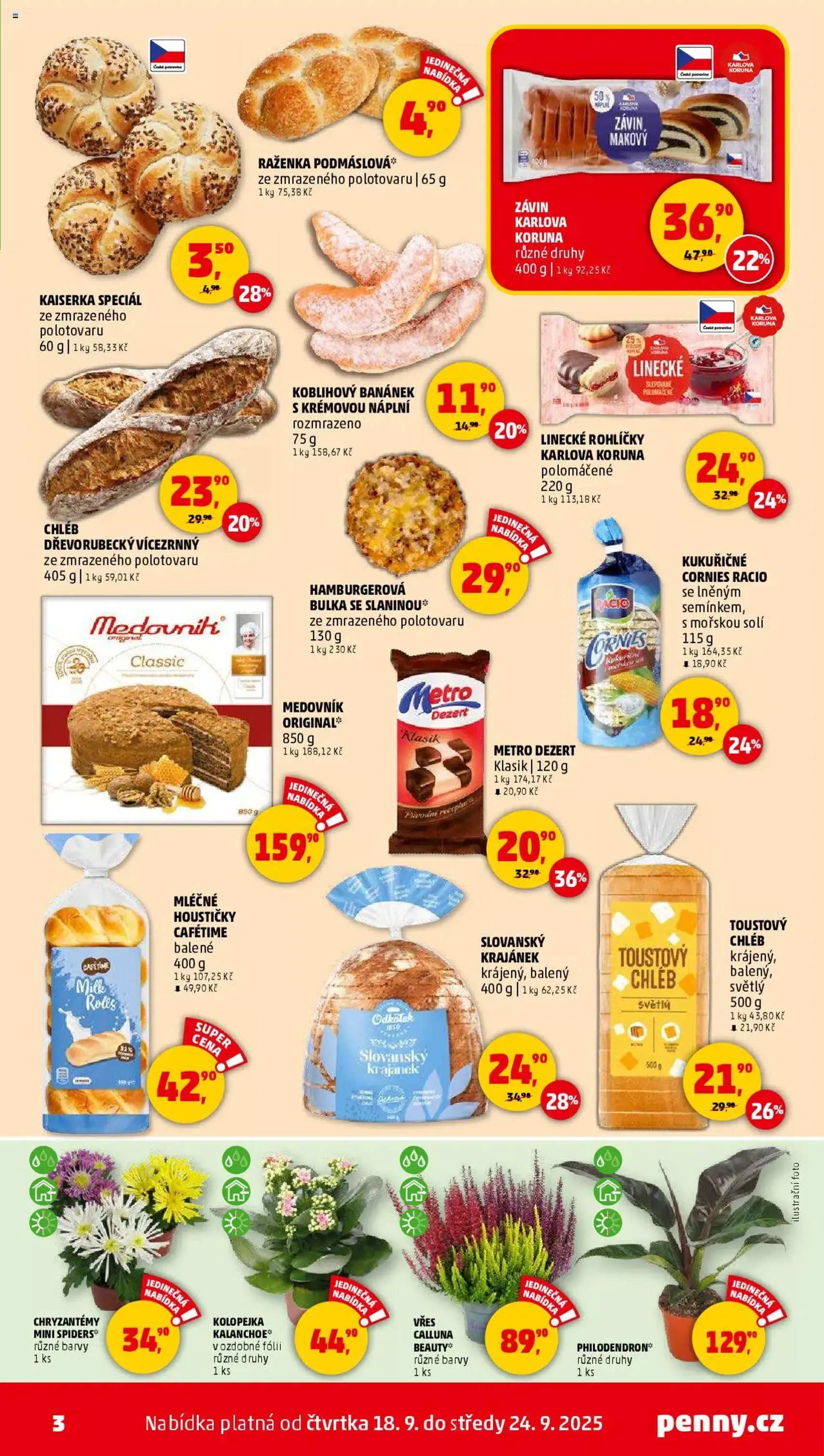 Penny Market leták - Čtvrtečník - platný leták od 18.09.2025 strana 3 z 37