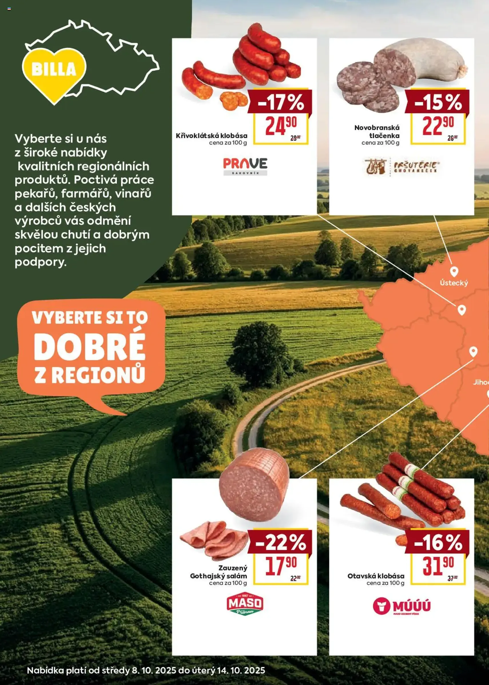 Billa Velký leták - platný leták od 08.10.2025 strana 8 z 40