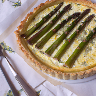 Recipe preview How to make Asparagus and Goat Cheese Tart