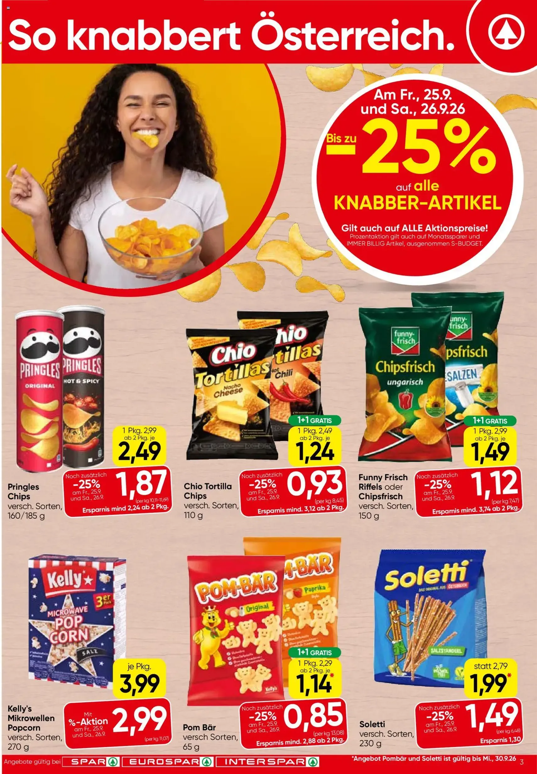Spar Flugblatt - Gültiger Prospekt ab 24.09.2026, Seite 3 von insgesamt 20
