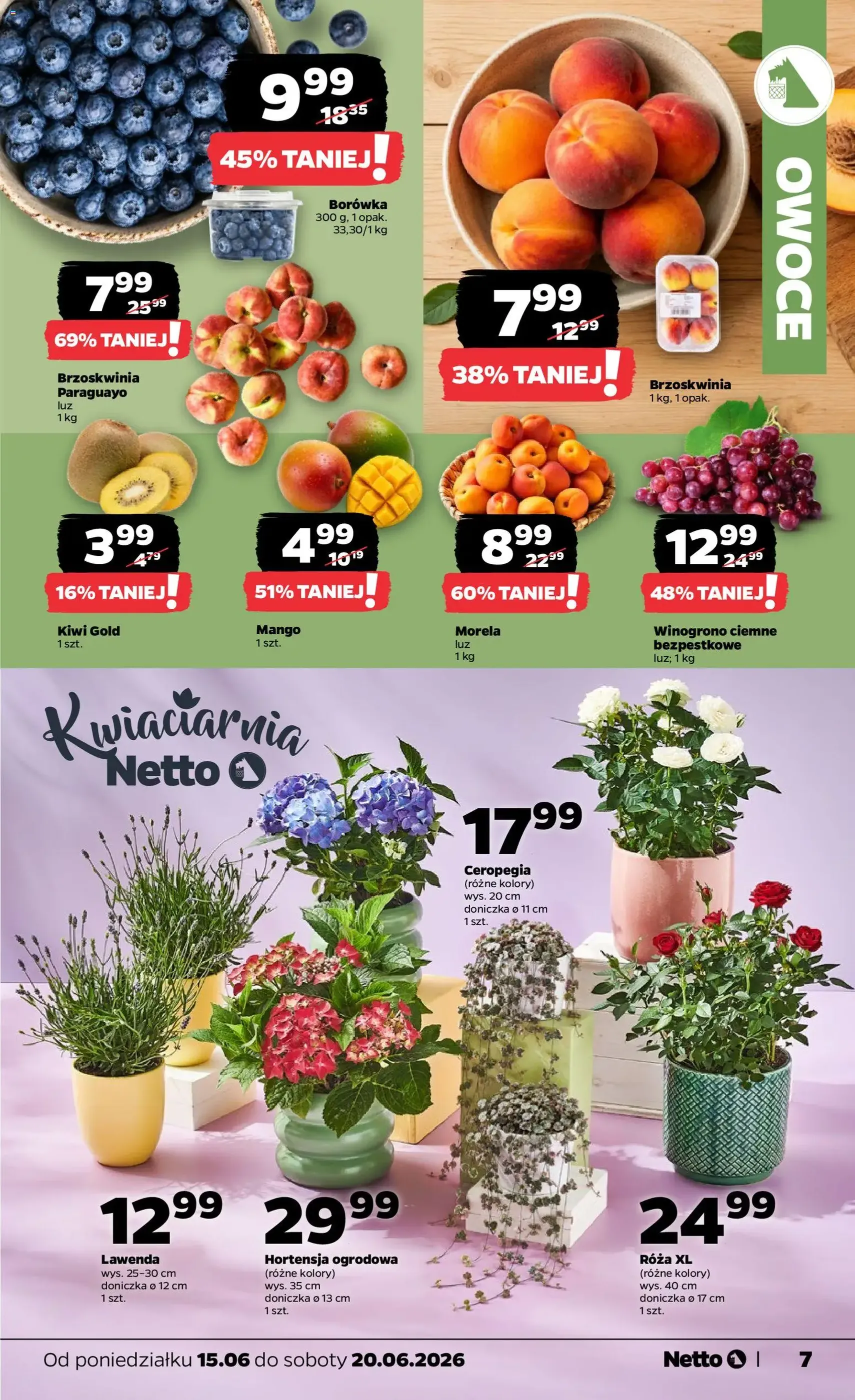 Netto gazetka od poniedziałku spożywcza - ważny gazetka od 15.06.2026 strona 7 z 35