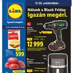 Lidl Black Friday - szórólap előnézete érvényes 2025.11.20. -tól