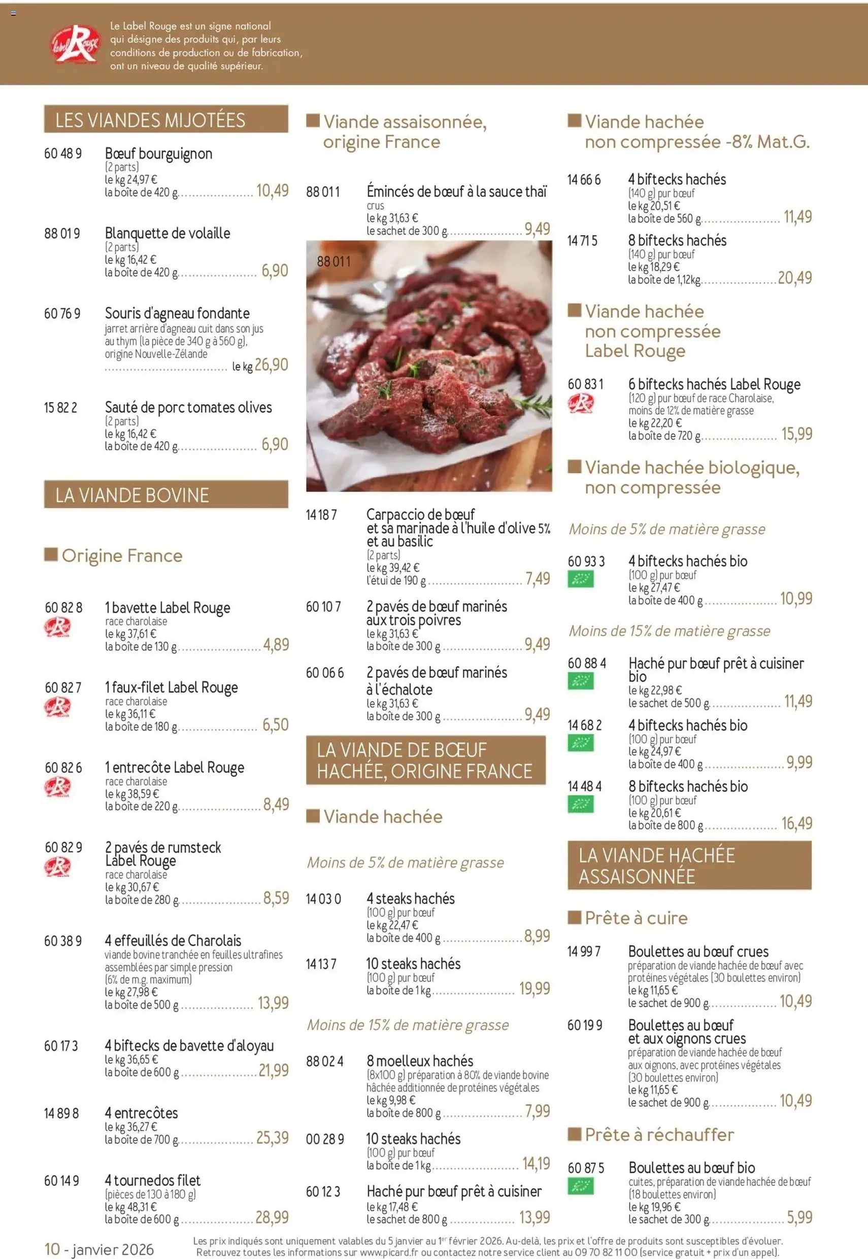 Picard catalogue - brochure valable à partir du 05/01/2026, page 10 sur 36