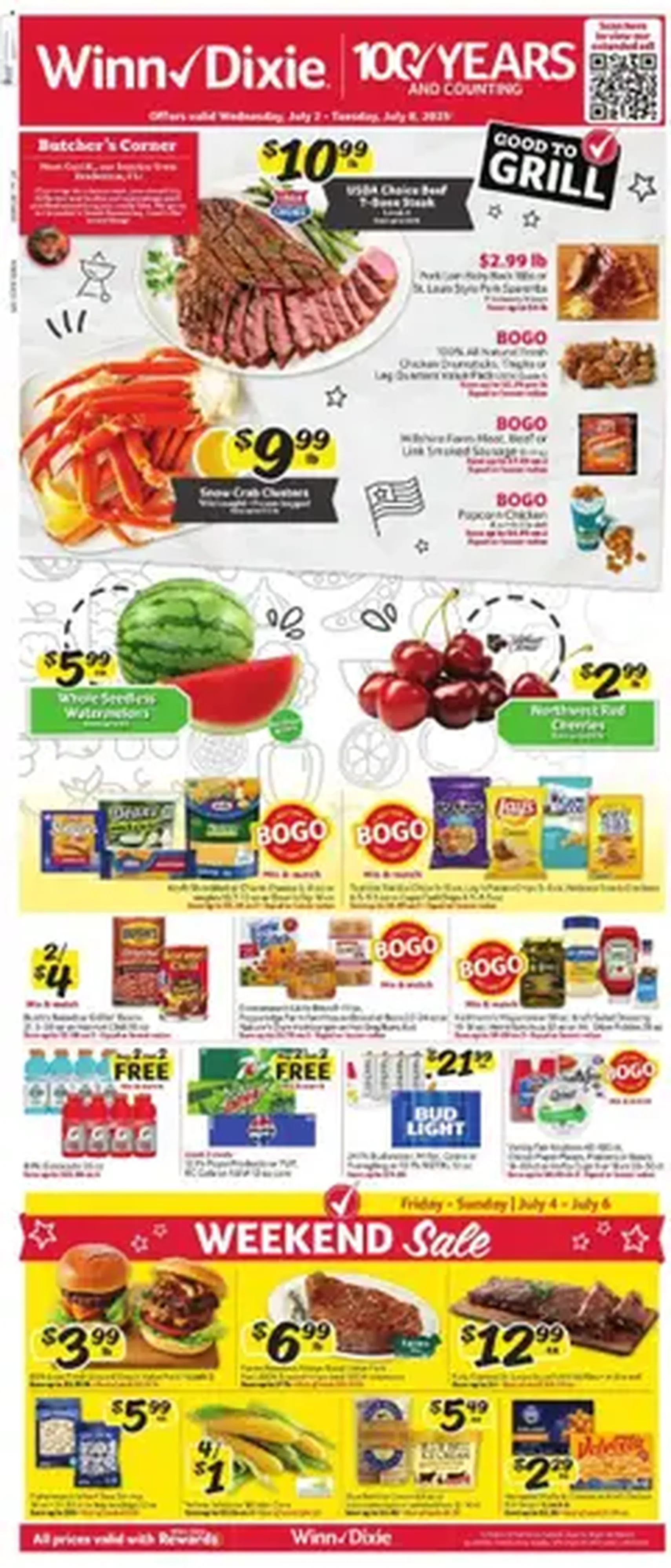 Winn Dixie Weekly Ad - valid flyer from 07/02/2025, page 1 of 1