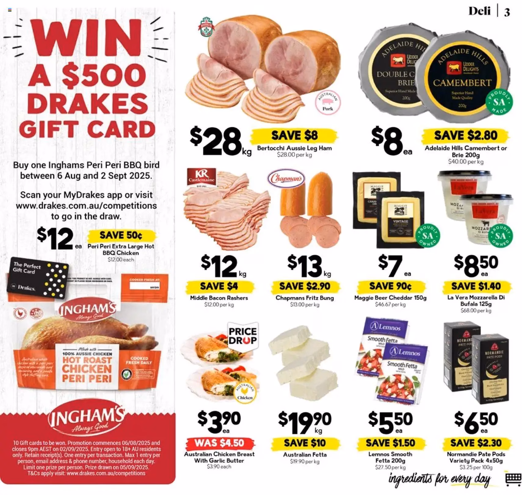 Drakes Catalogue SA - valid flyer from 27/08/2025, page 3 of 16 Drakes Catalogue SA - valid flyer from 27/08/2025, page 3 of 16