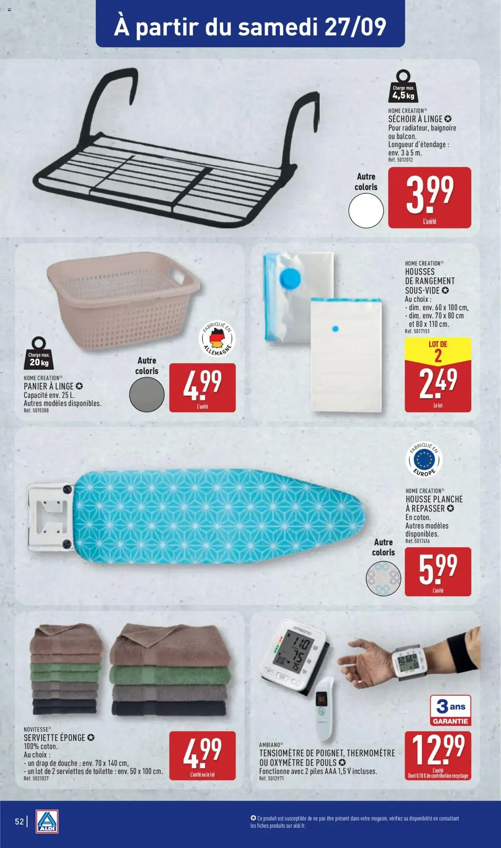 Aldi catalogue semaine 39 - brochure valable à partir du 23/09/2025, page 54 sur 57 Aldi catalogue semaine 39 - brochure valable à partir du 23/09/2025, page 54 sur 57
