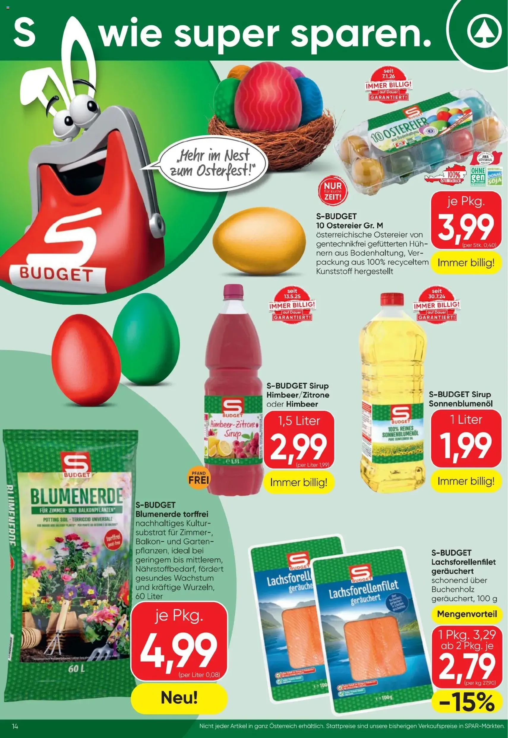 Spar Flugblatt - Gültiger Prospekt ab 26.02.2026, Seite 14 von insgesamt 20