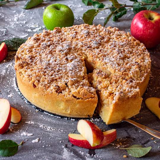 Anteprima ricetta Torta di mele soffice con crumble