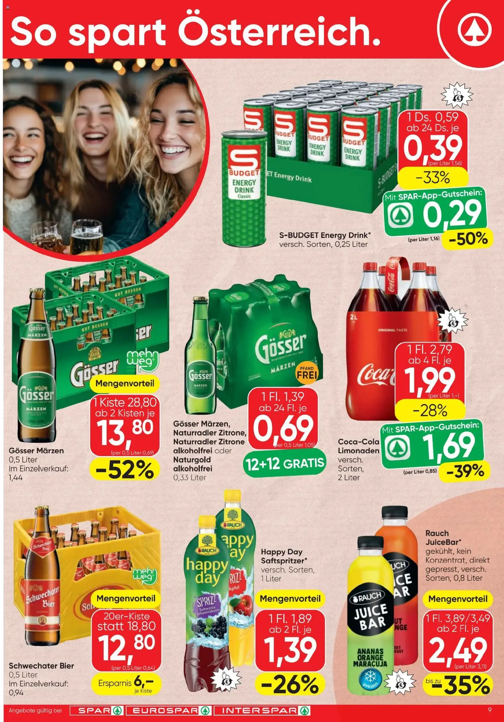 Spar Flugblatt - Gültiger Prospekt ab 27.11.2025, Seite 9 von insgesamt 16