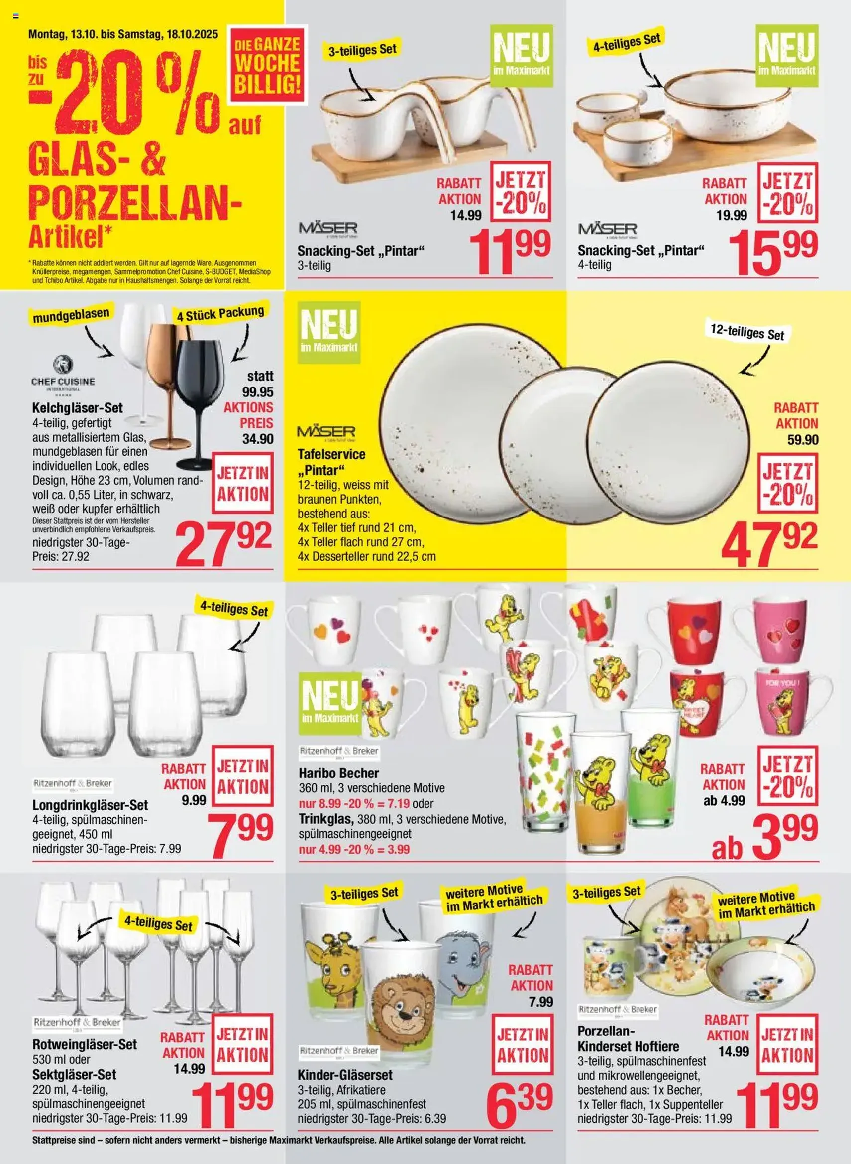 Maximarkt Flugblatt - Gültiger Prospekt ab 13.10.2025, Seite 20 von insgesamt 28 Maximarkt Flugblatt - Gültiger Prospekt ab 13.10.2025, Seite 20 von insgesamt 28