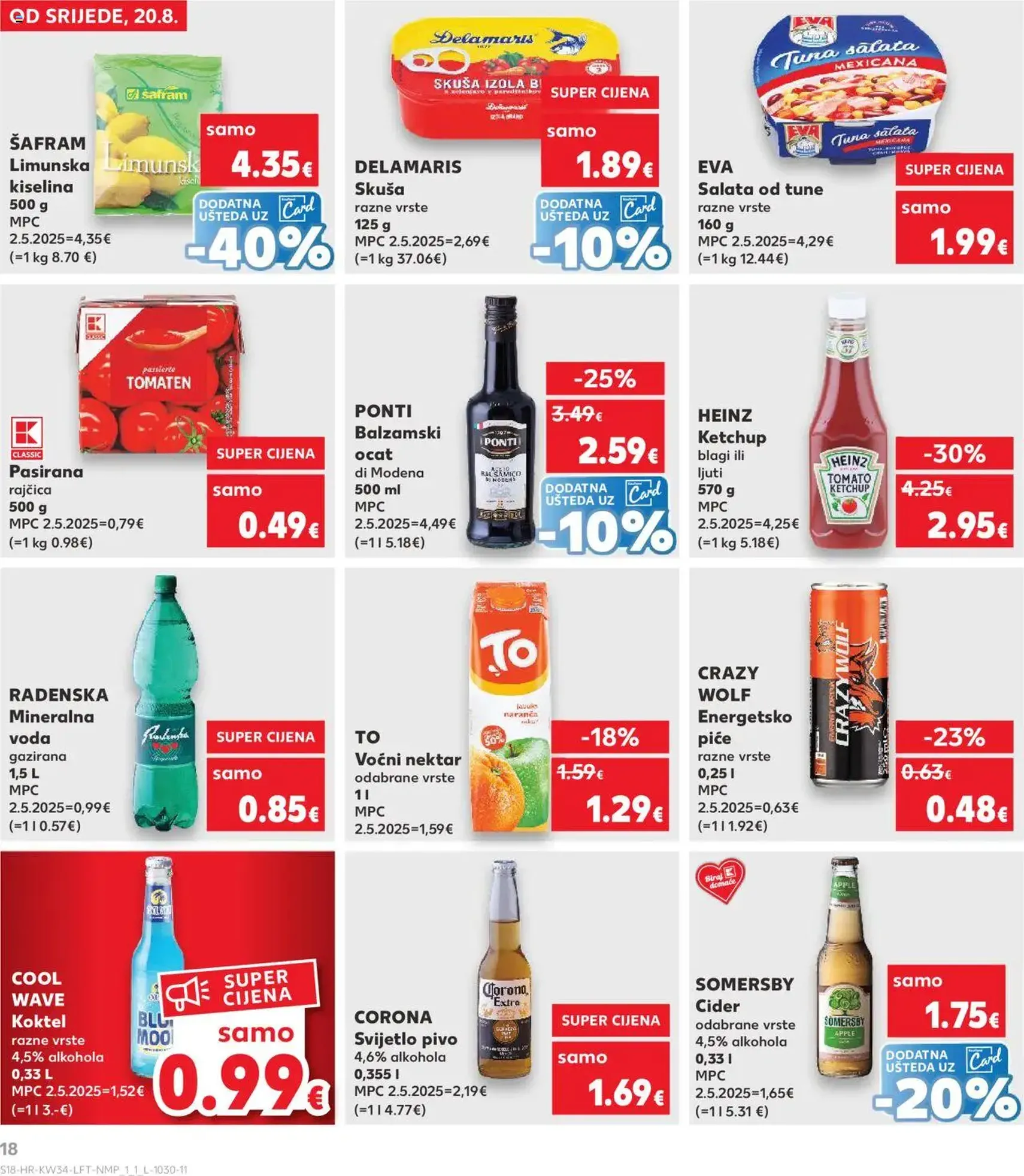 Kaufland HR - Split-Ravne njive - 2025.08.20. érvényes szórólap 18 oldal 32 oldalból