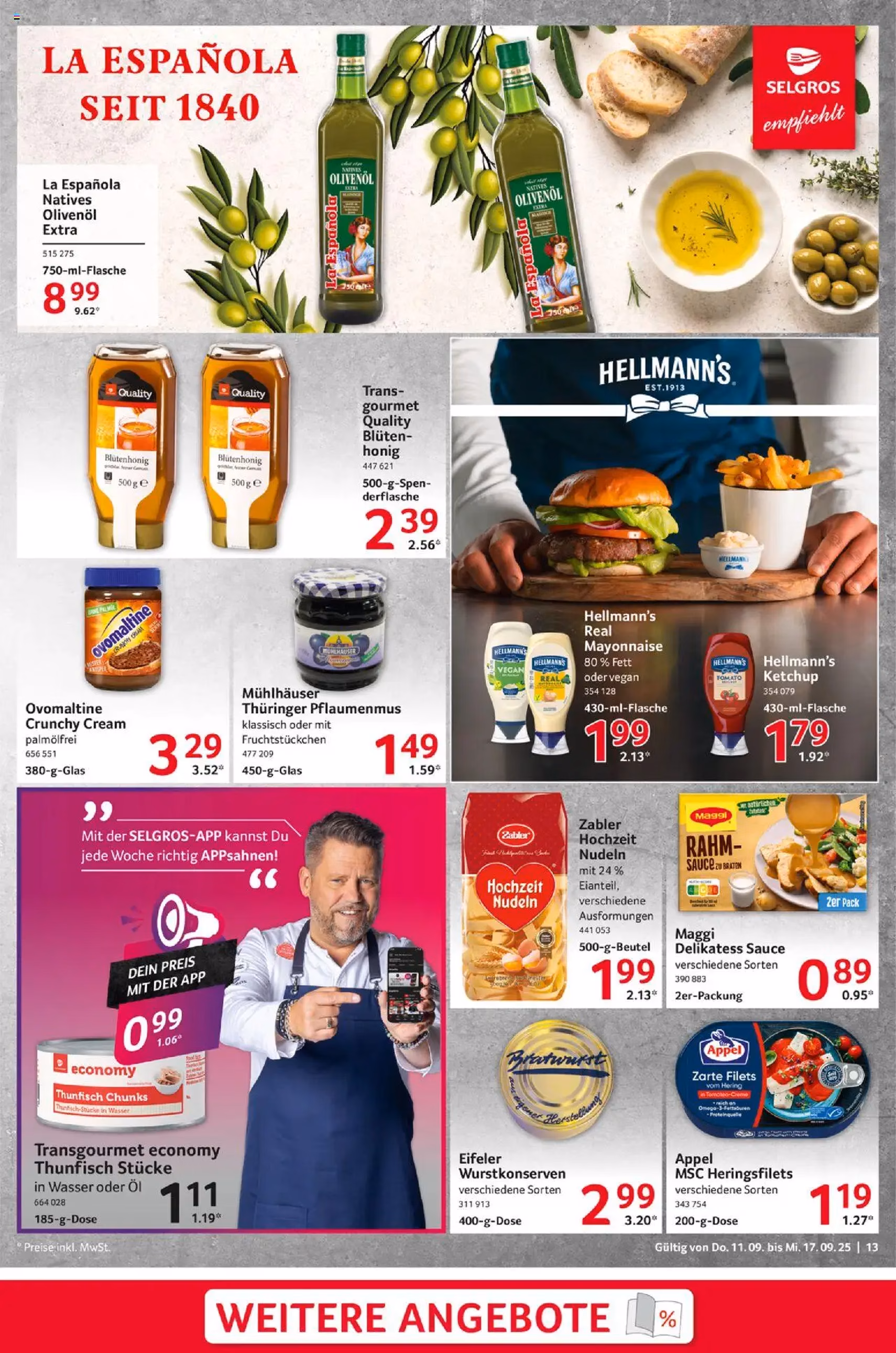 Selgros Prospekt - Gültiger Prospekt ab 11.09.2025, Seite 13 von insgesamt 28 Selgros Prospekt - Gültiger Prospekt ab 11.09.2025, Seite 13 von insgesamt 28