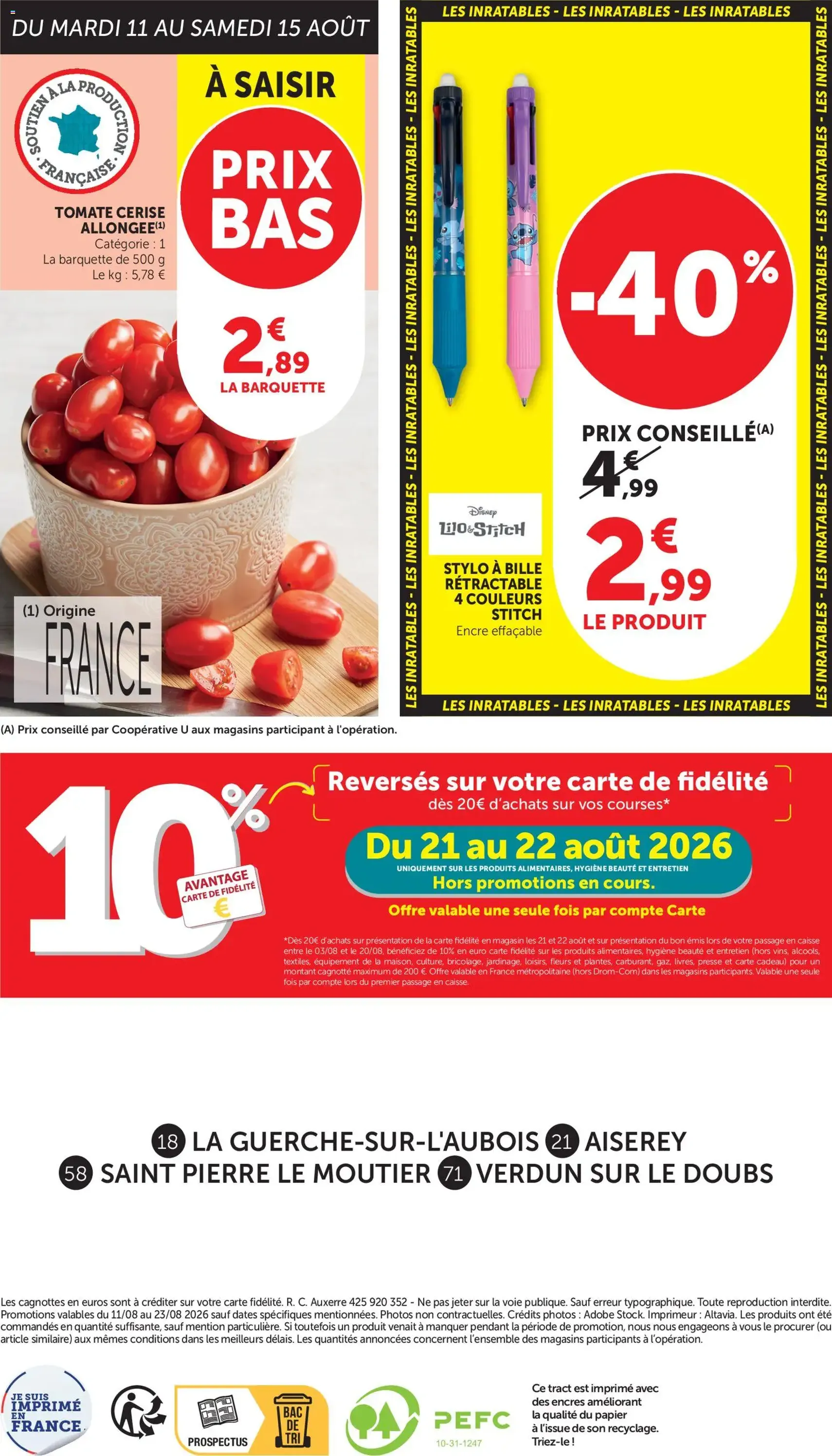 Bi1 catalogue - brochure valable à partir du 11/08/2026, page 20 sur 20