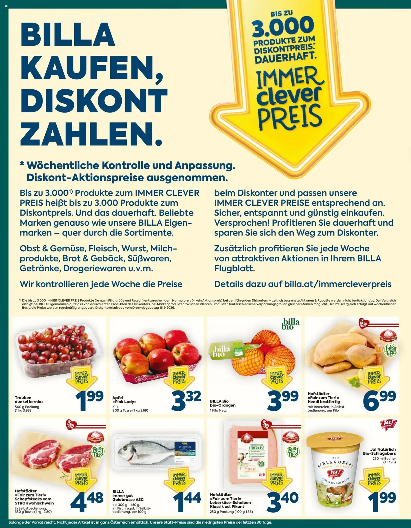 Billa Plus Flugblatt - Gültiger Prospekt ab 01.10.2026, Seite 2 von insgesamt 16