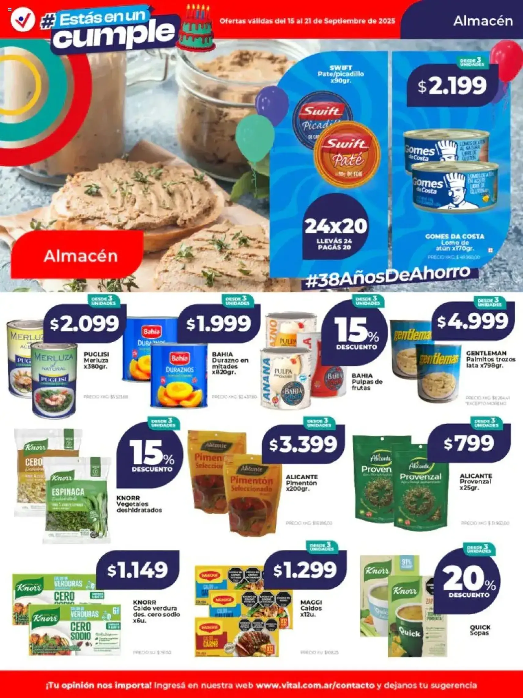 Vital - Ofertas - folleto válido desde 15/09/2025 página 13 de 22 Vital - Ofertas - folleto válido desde 15/09/2025 página 13 de 22