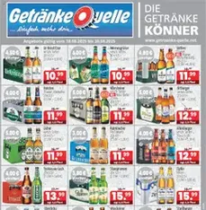Getränke Quelle Prospekt - Prospekt Vorschau gültig ab 18.08.2025