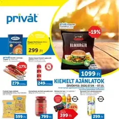 PRIVÁT akciós újság - szórólap előnézete érvényes 2026.07.09. -tól