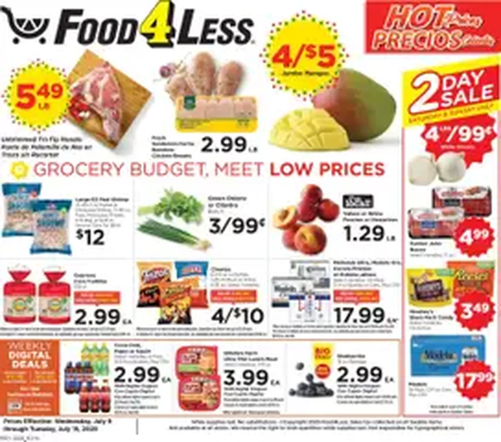 Food 4 Less Weekly Ad - valid flyer from 07/09/2025, page 1 of 1