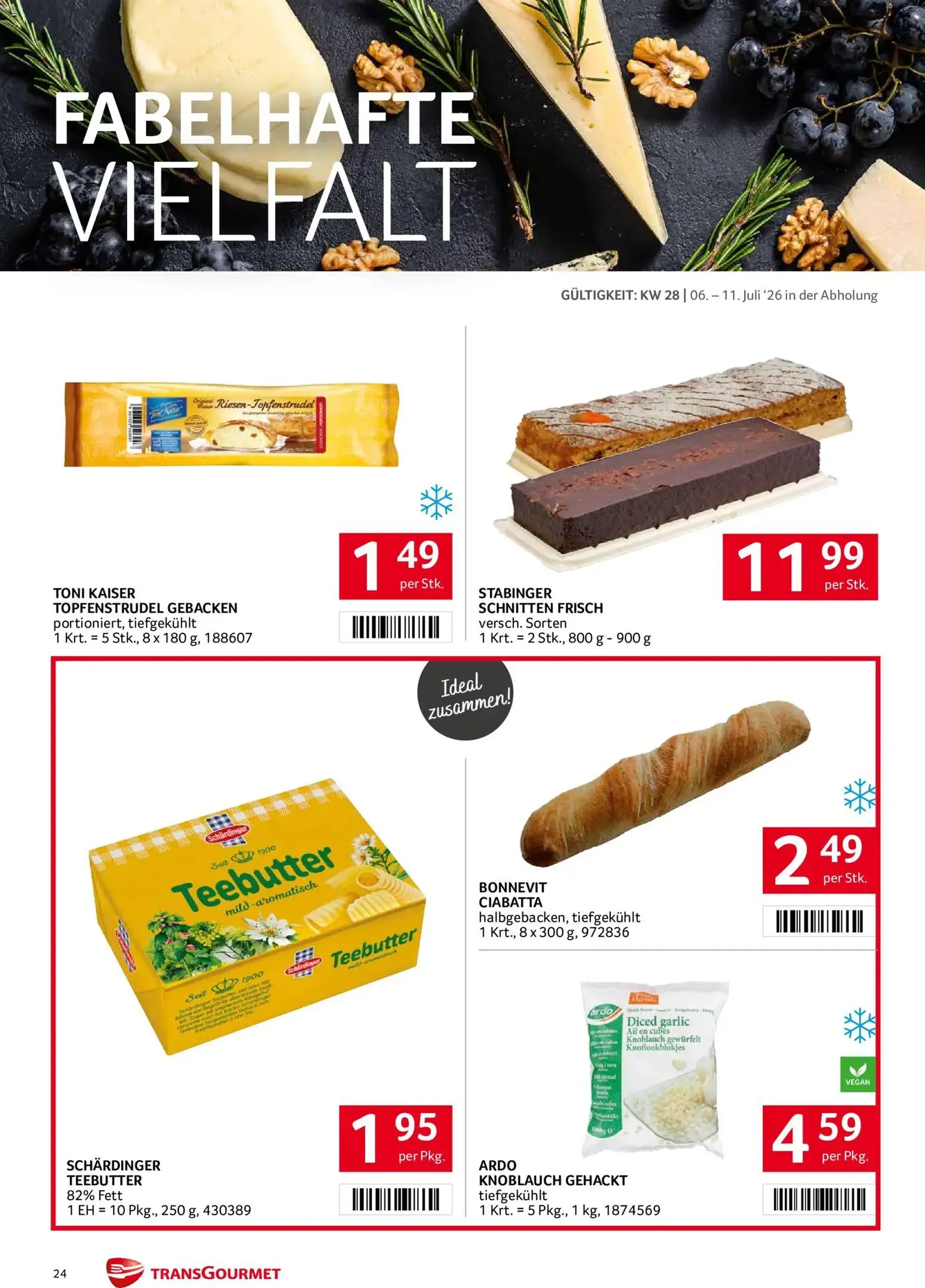 Transgourmet Flugblatt - Gültiger Prospekt ab 06.07.2026, Seite 24 von insgesamt 28