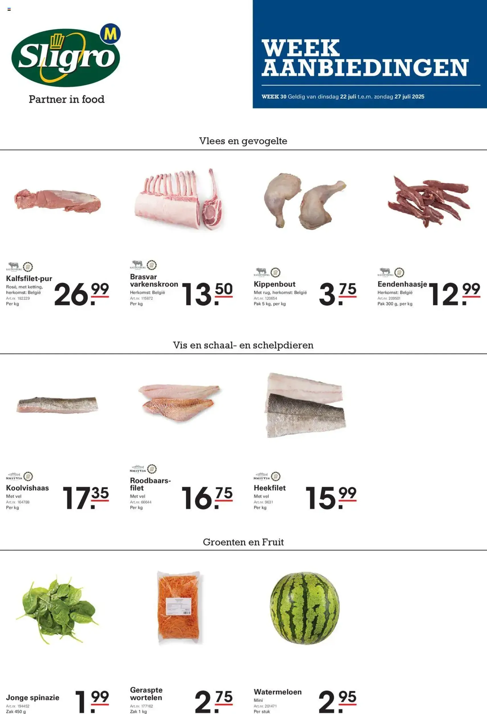 Sligro folder - geldige folder vanaf 22/07/2025 pagina 1 van 1