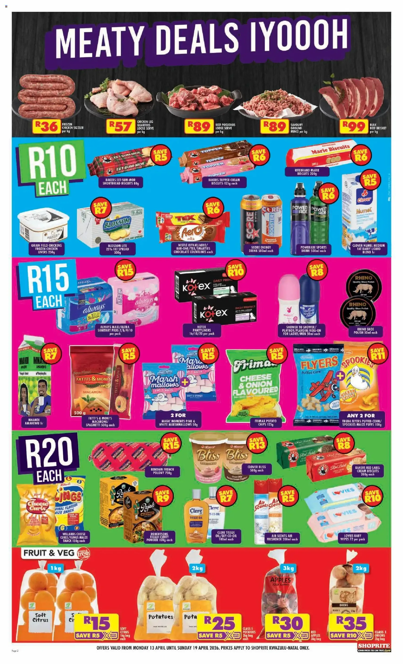Shoprite Specials - valid flyer from 13/04/2026, page 2 of 8