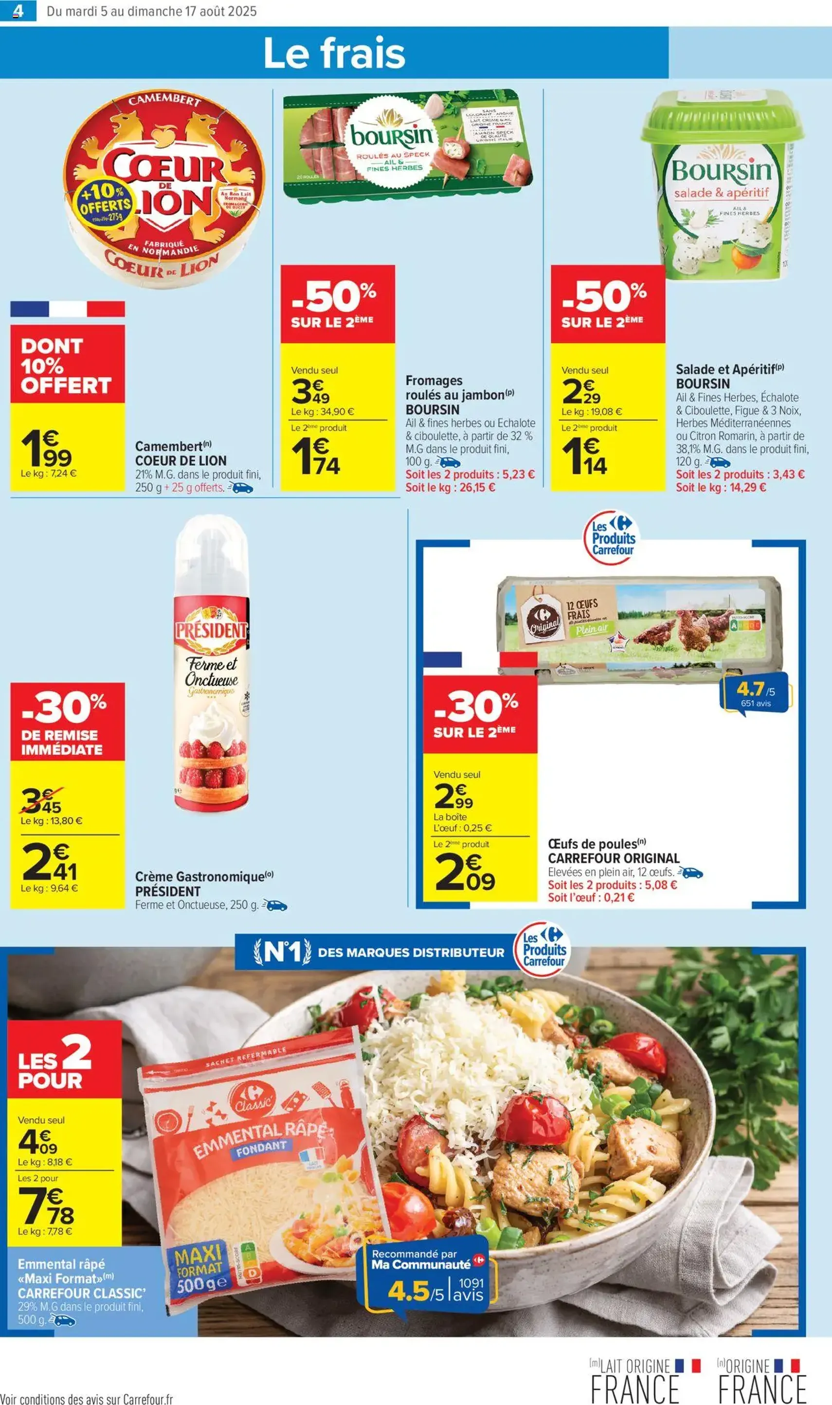 Carrefour Market catalogue semaine 31 - brochure valable à partir du 05/08/2025, page 7 sur 15 Carrefour Market catalogue semaine 31 - brochure valable à partir du 05/08/2025, page 7 sur 15