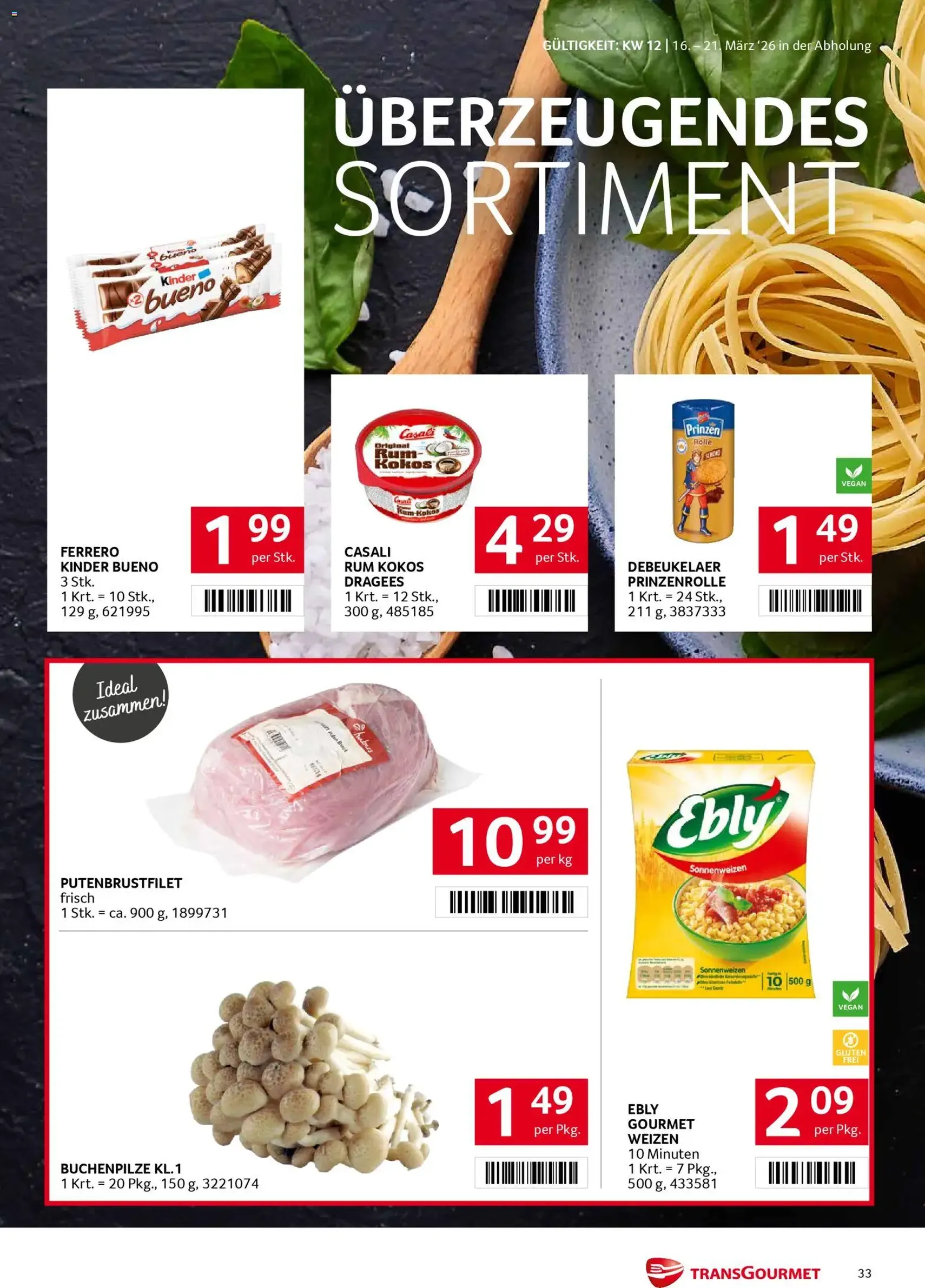 Transgourmet Flugblatt - Gültiger Prospekt ab 16.03.2026, Seite 33 von insgesamt 36