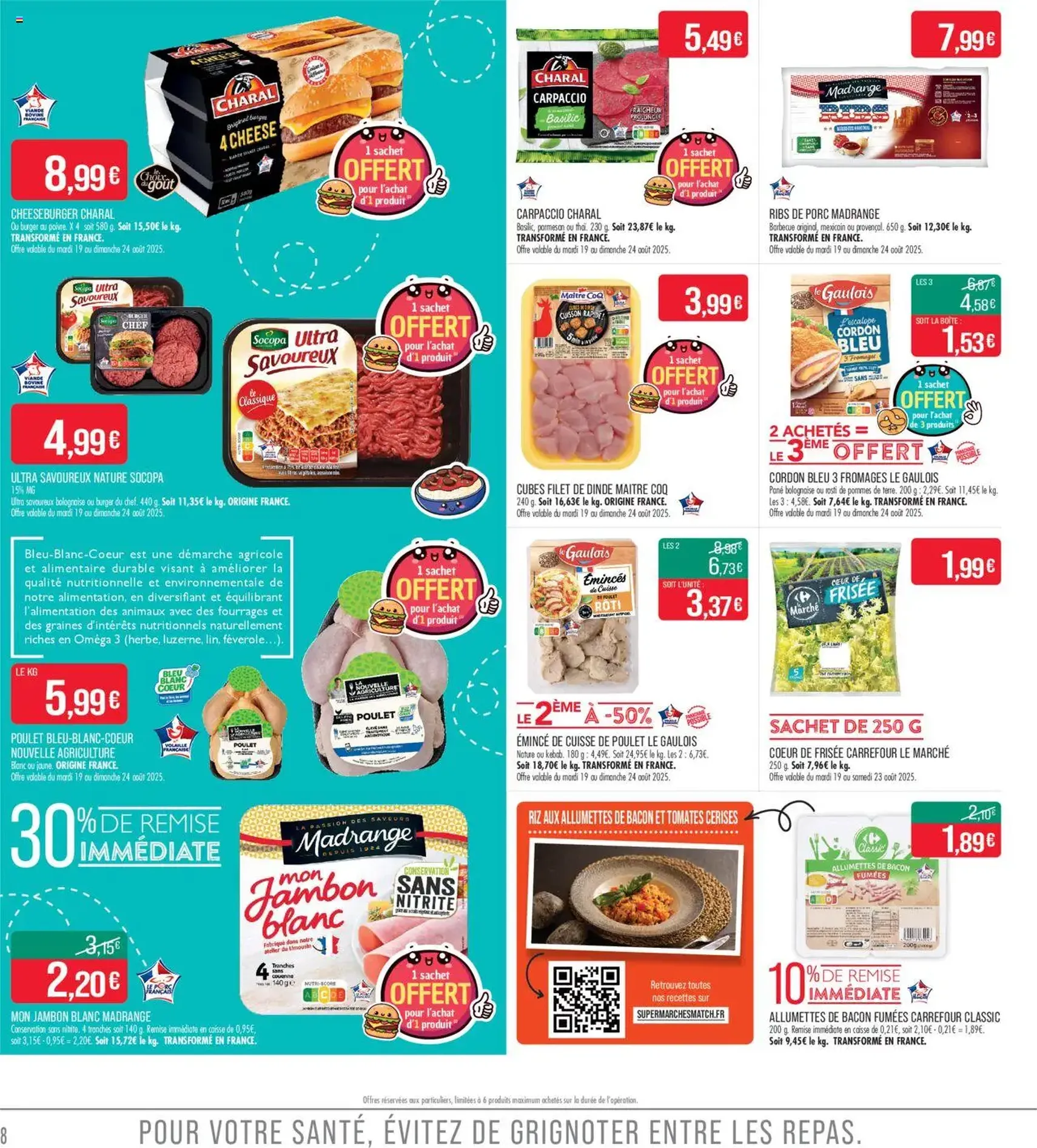 Match Supermarché catalogue - brochure valable à partir du 18/08/2025, page 8 sur 24