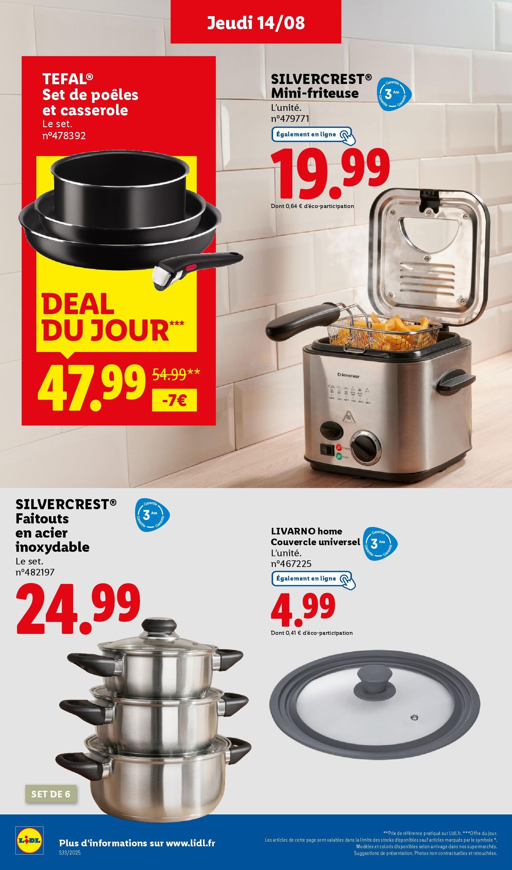 LIDL catalogue semaine 32 - brochure valable à partir du 14/08/2025, page 44 sur 72