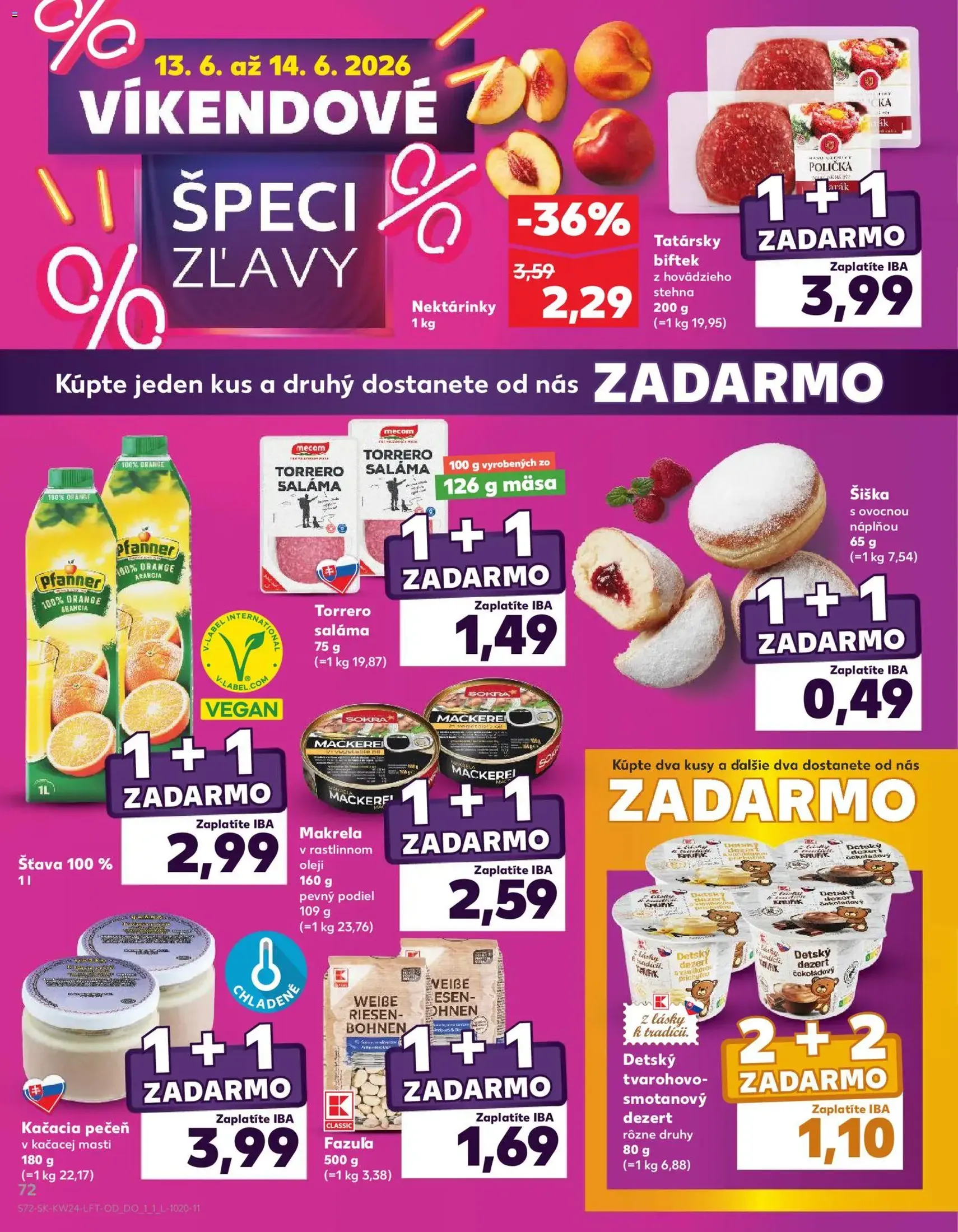 Kaufland SK akciós újság - 2026.06.11. érvényes szórólap 72 oldal 78 oldalból