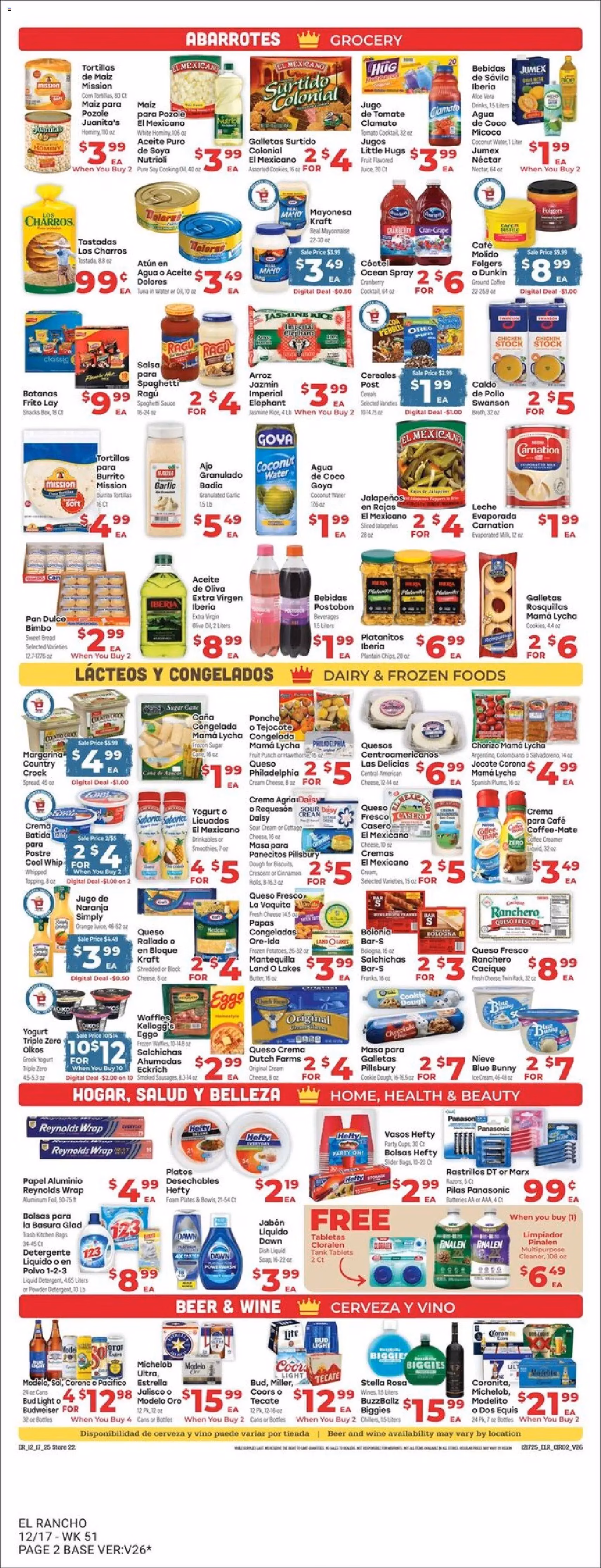 El Rancho Weekly Ad - valid flyer from 12/17/2025, page 2 of 6