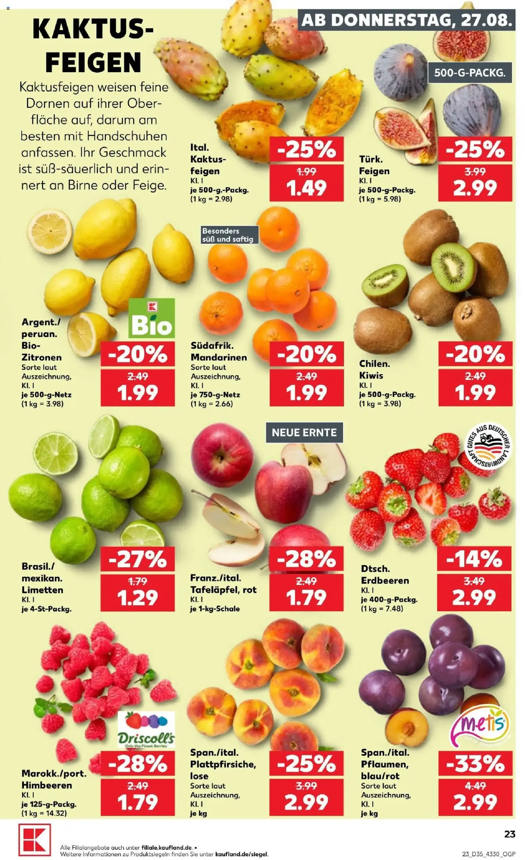 Kaufland Prospekt - Gültiger Prospekt ab 27.08.2026, Seite 23 von insgesamt 60