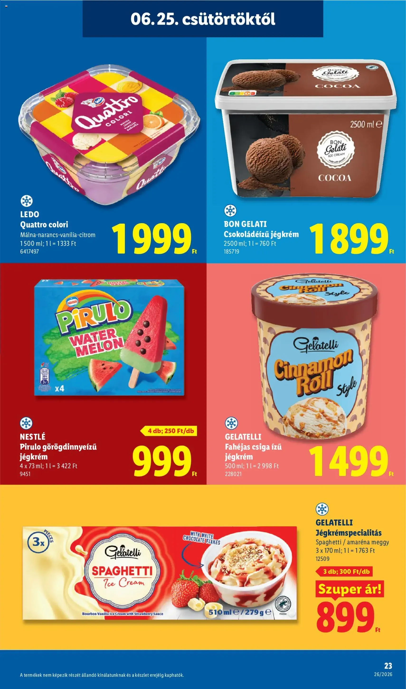 Lidl akciós újság - 2026.06.25. érvényes szórólap 23 oldal 74 oldalból
